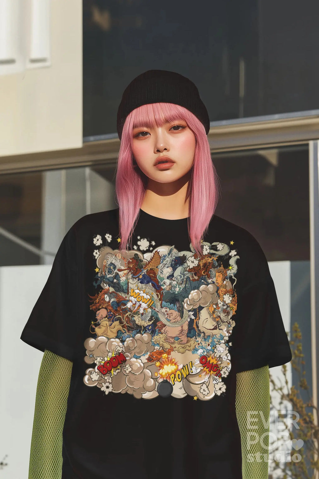 Kawaii Monster Graphic Tee Shirt, Hoodie Sweatshirt