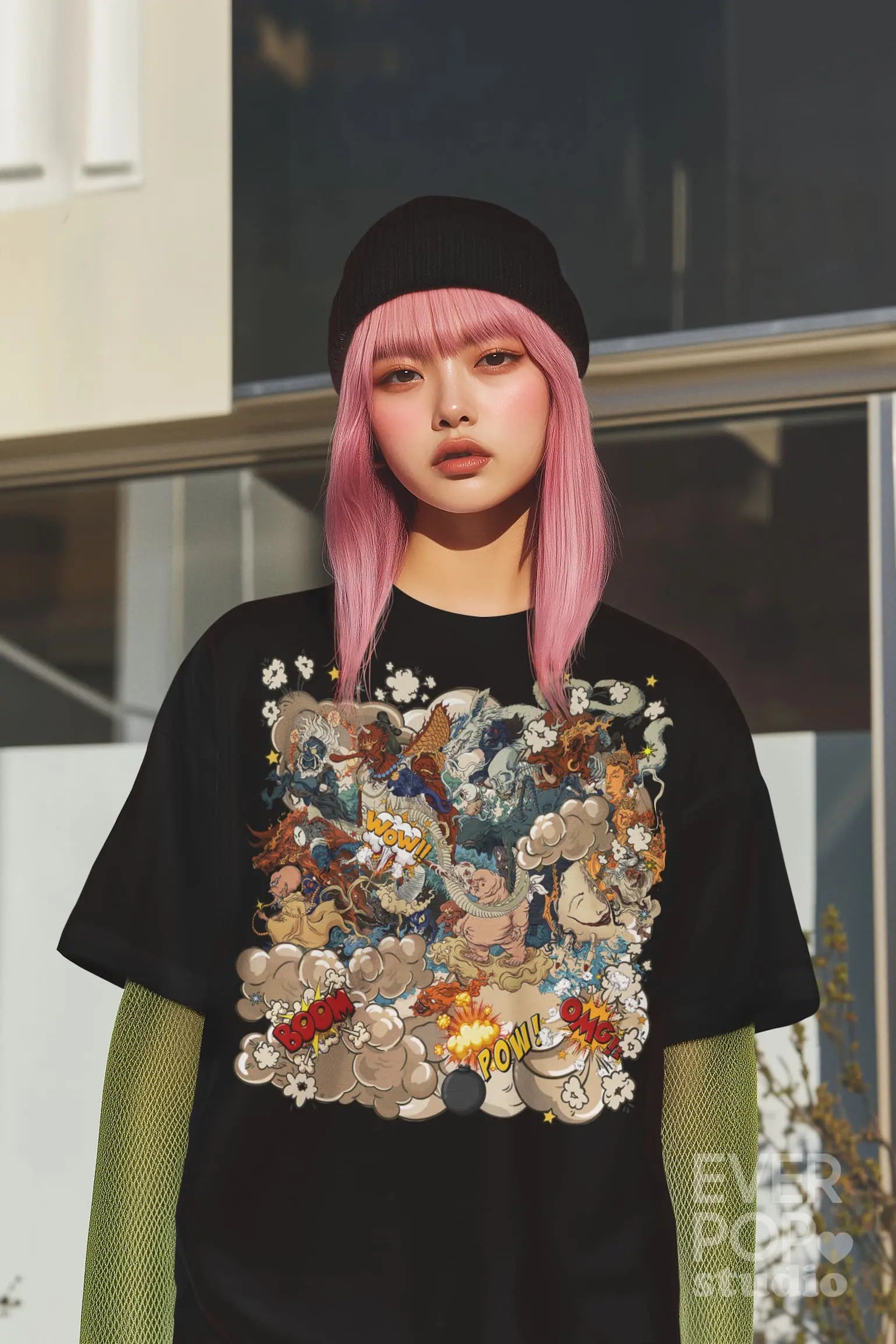 Kawaii Monster Graphic Tee Shirt, Hoodie Sweatshirt