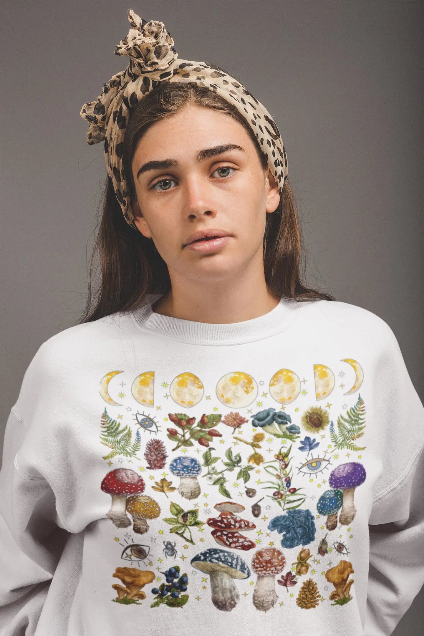 Moon Mushroom Graphic Tee Shirt, Hoodie Sweatshirt