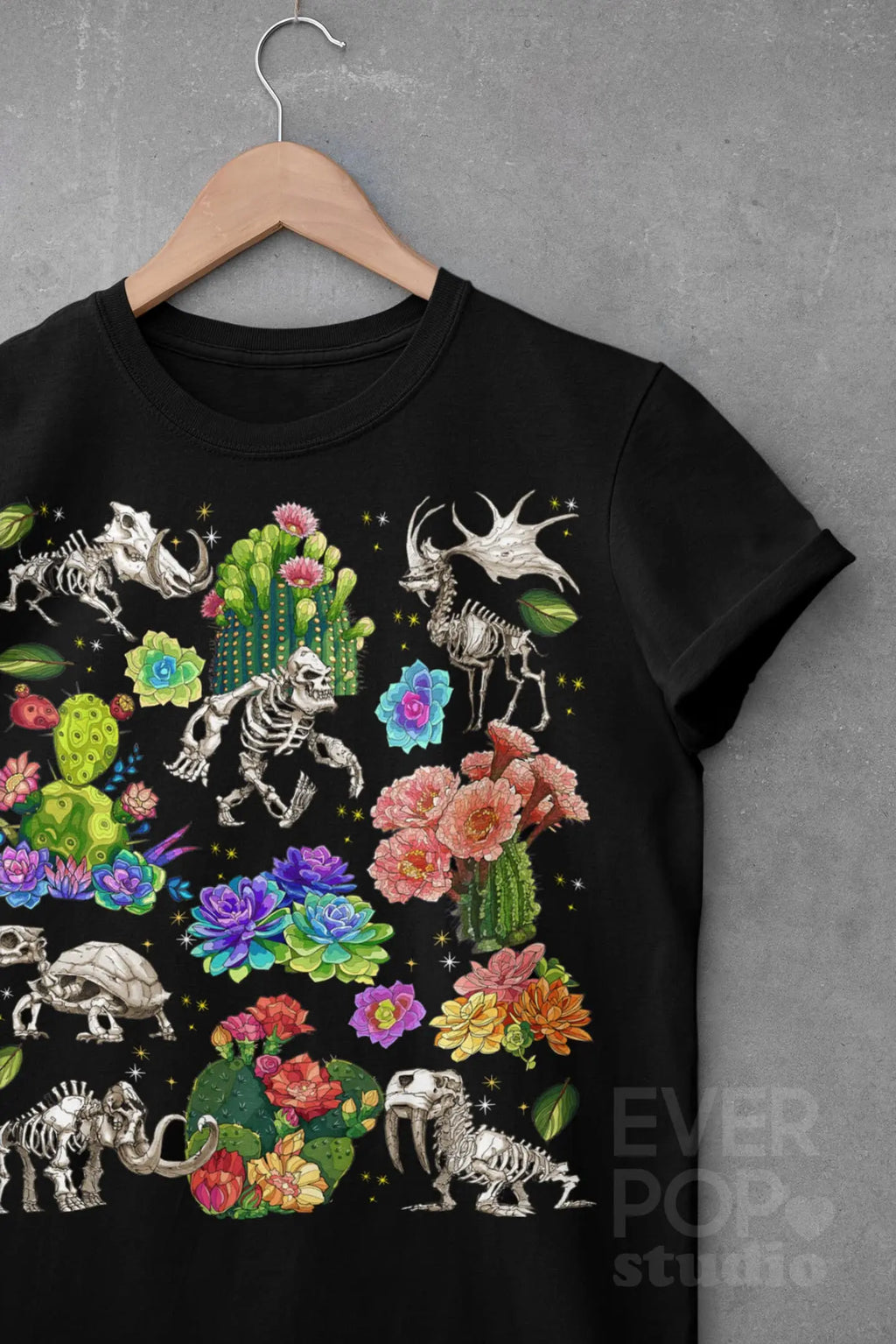 Cactus Animal Skeleton Graphic Tee Shirt, Hoodie Sweatshirt