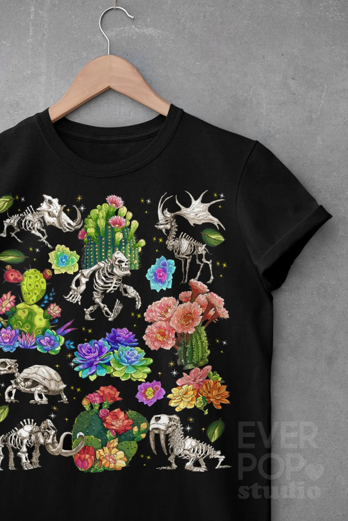 Cactus Animal Skeleton Graphic Tee Shirt, Hoodie Sweatshirt