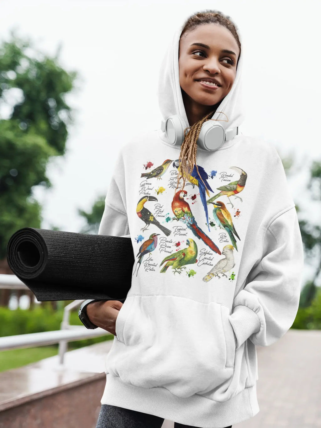 Tropical Bird Graphic Tee Shirt , Hoodie Sweatshirt
