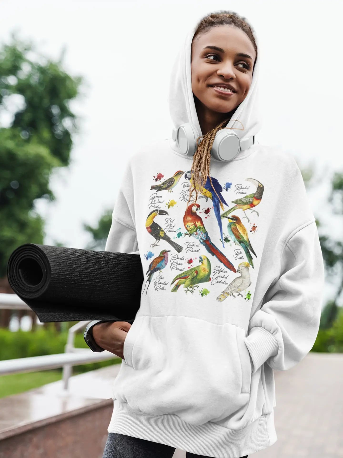 Tropical Bird Graphic Tee Shirt , Hoodie Sweatshirt