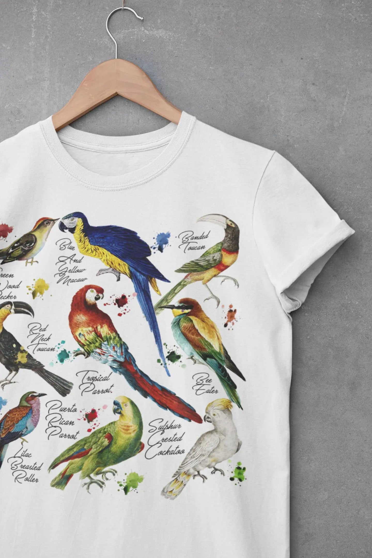 Tropical Bird Graphic Tee Shirt , Hoodie Sweatshirt