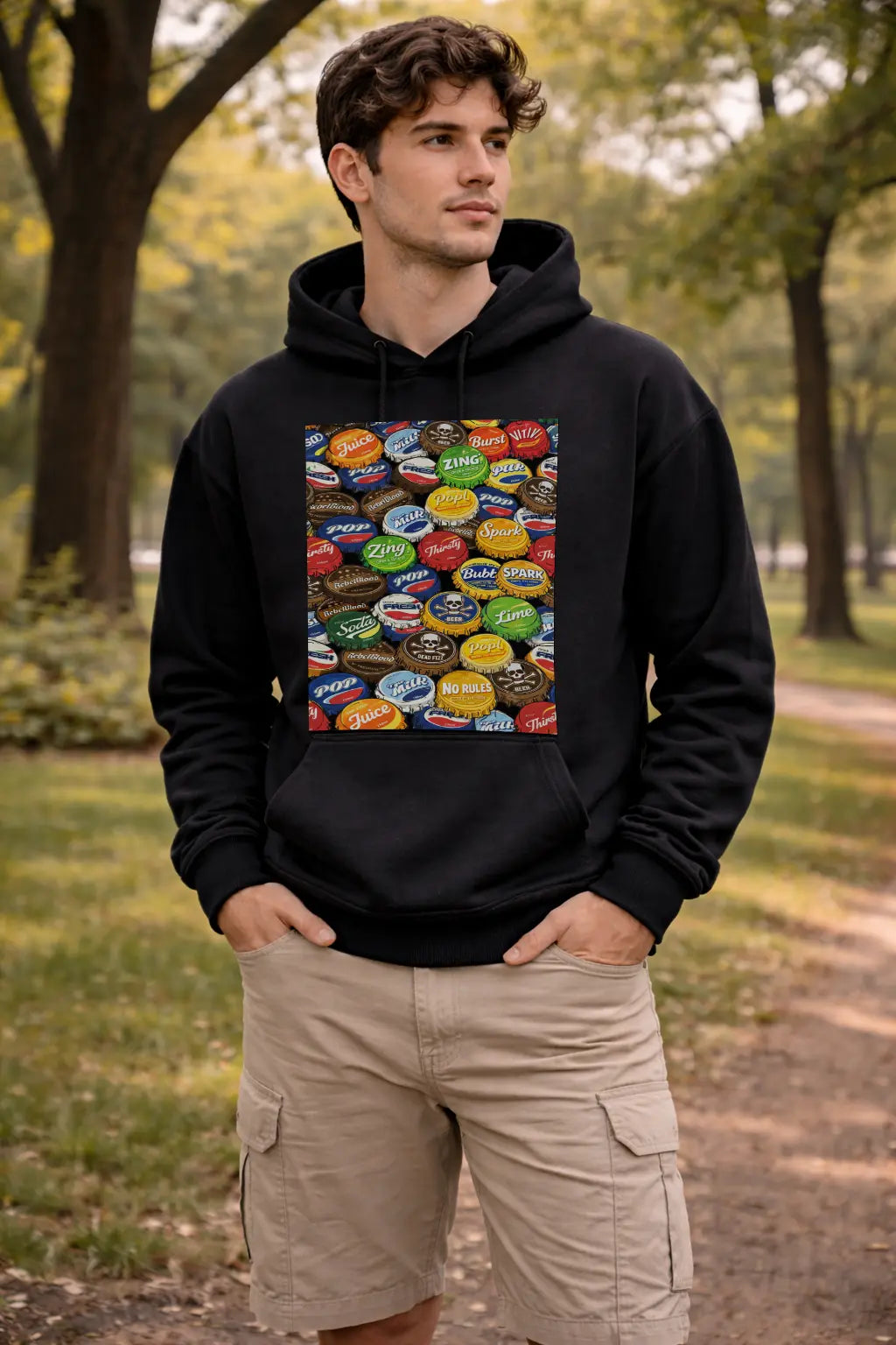 Vintage Bottle Cap Graphic Tee Shirt, Hoodie Sweatshirt