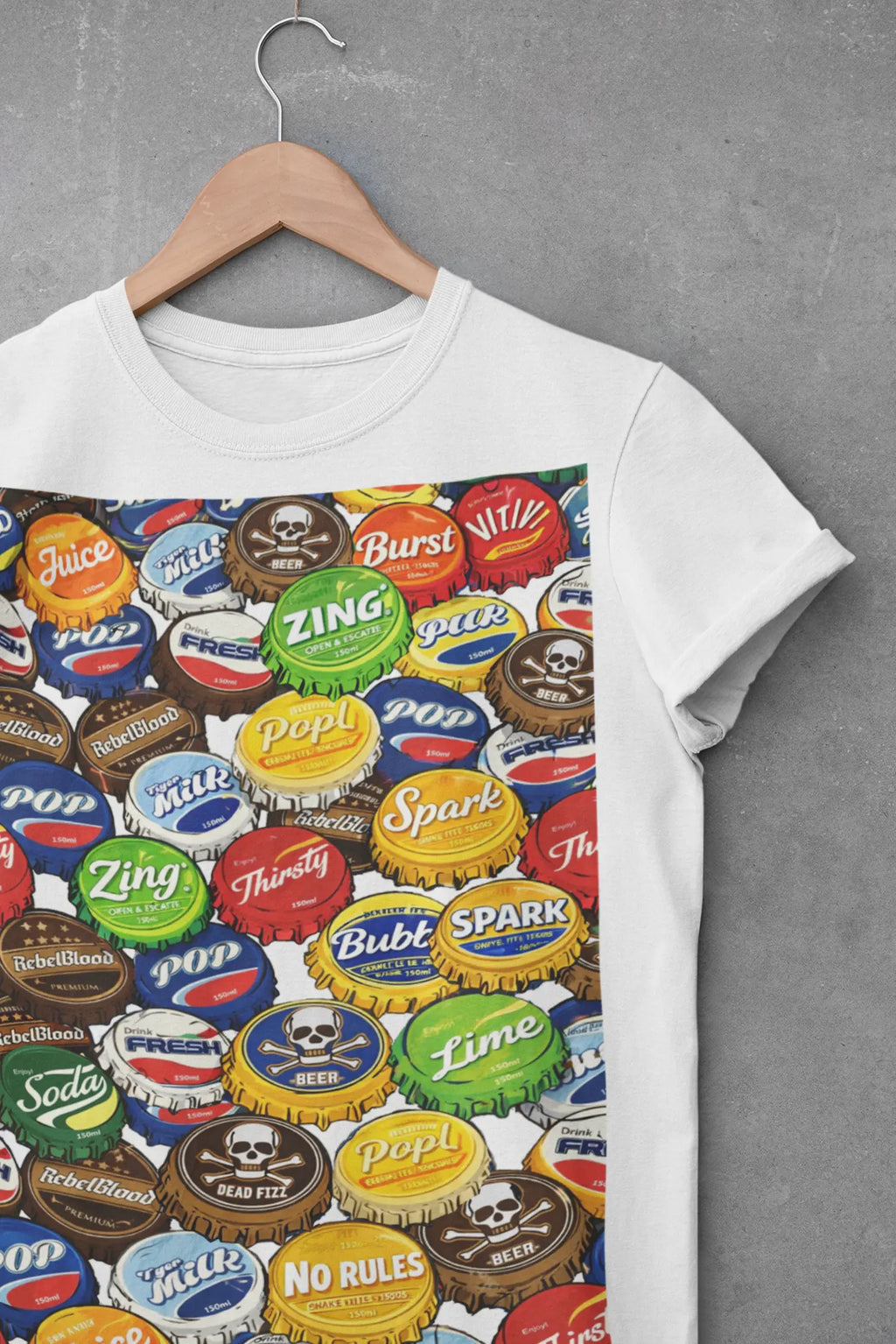 Vintage Bottle Cap Graphic Tee Shirt, Hoodie Sweatshirt