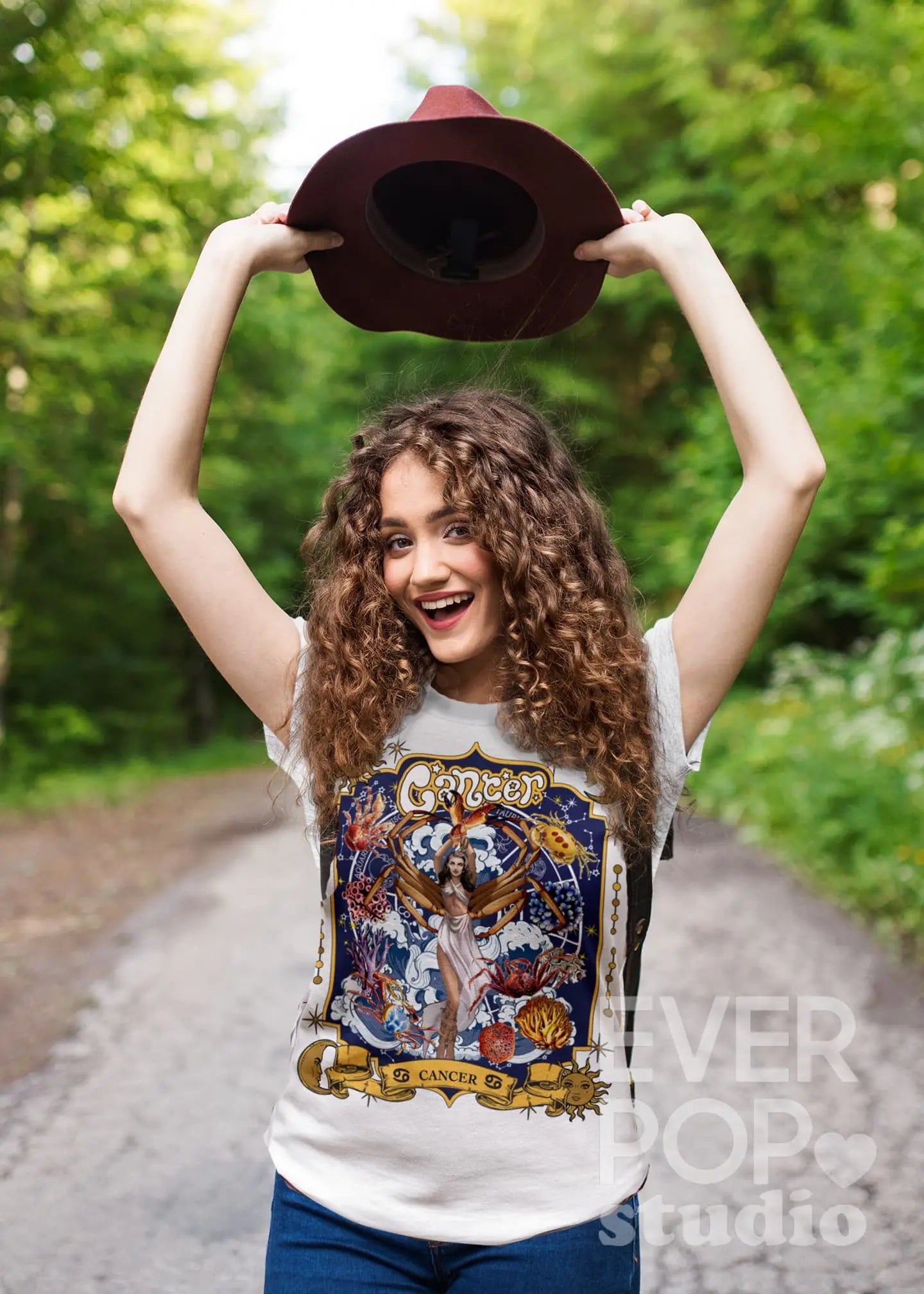 Cancer Zodiac Graphic Tee Shirt, Hoodie Sweatshirt