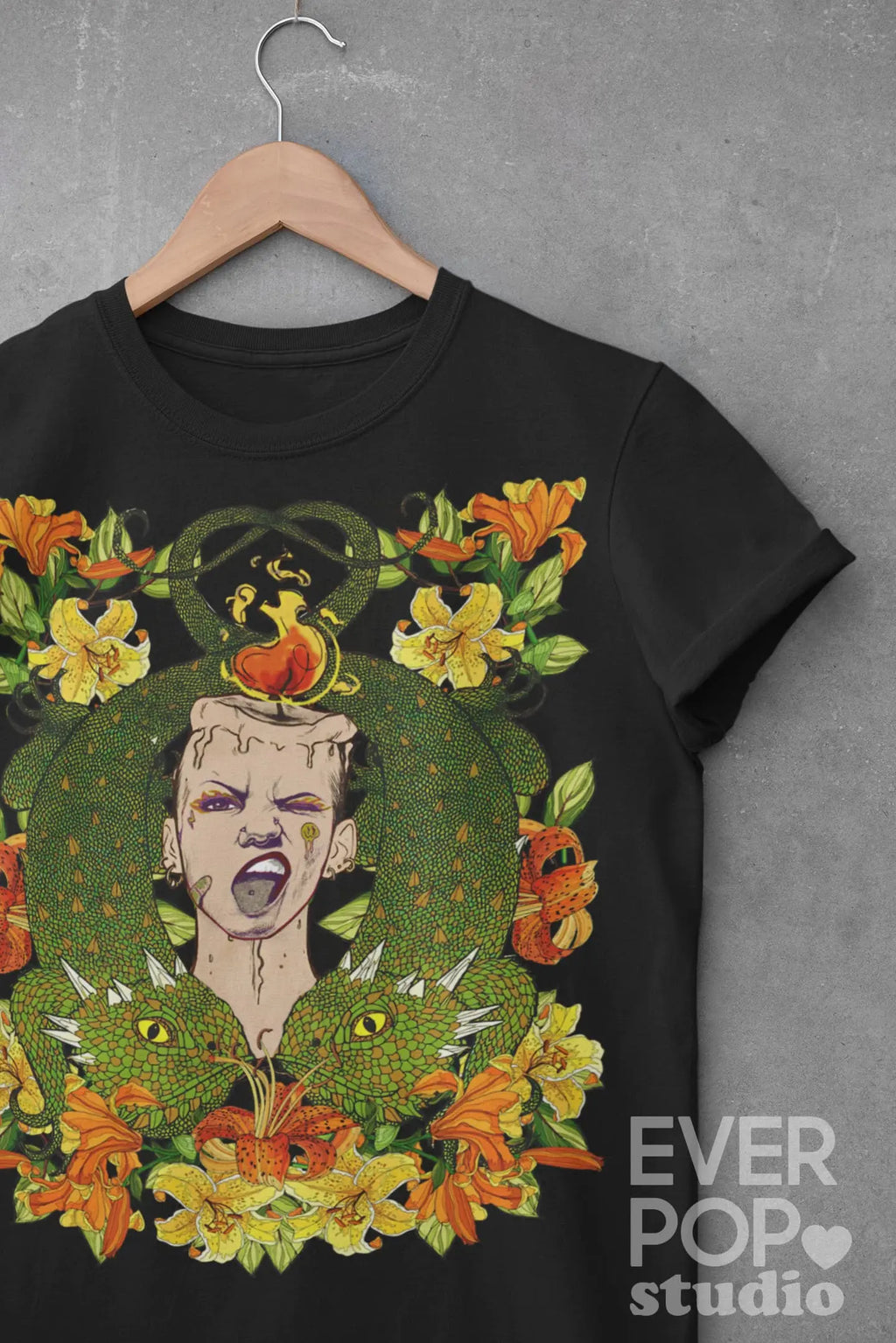 Candle Lizard Graphic Tee Shirt, Hoodie Sweatshirt