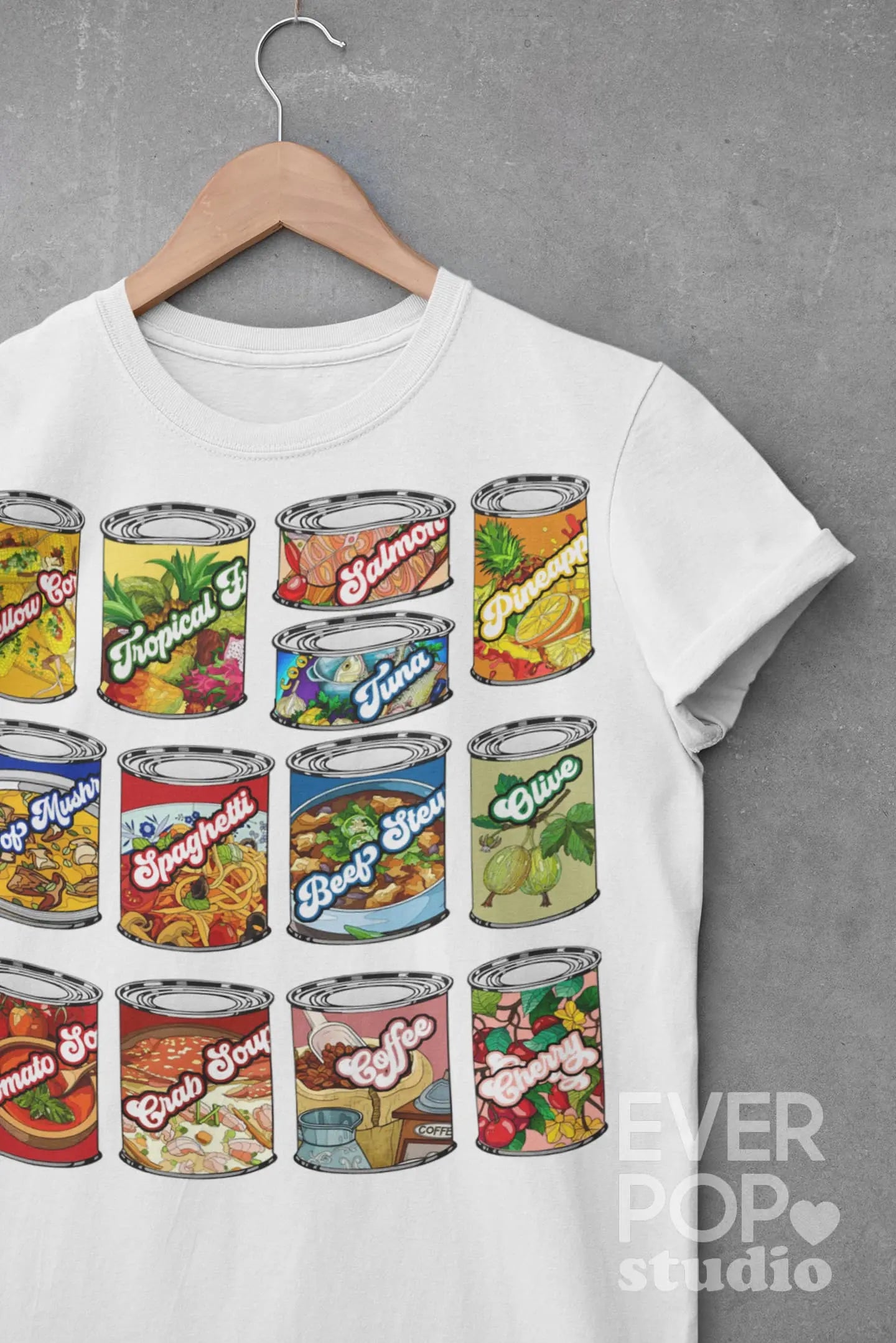 Canned Food Graphic Tee Shirt, Hoodie Sweatshirt