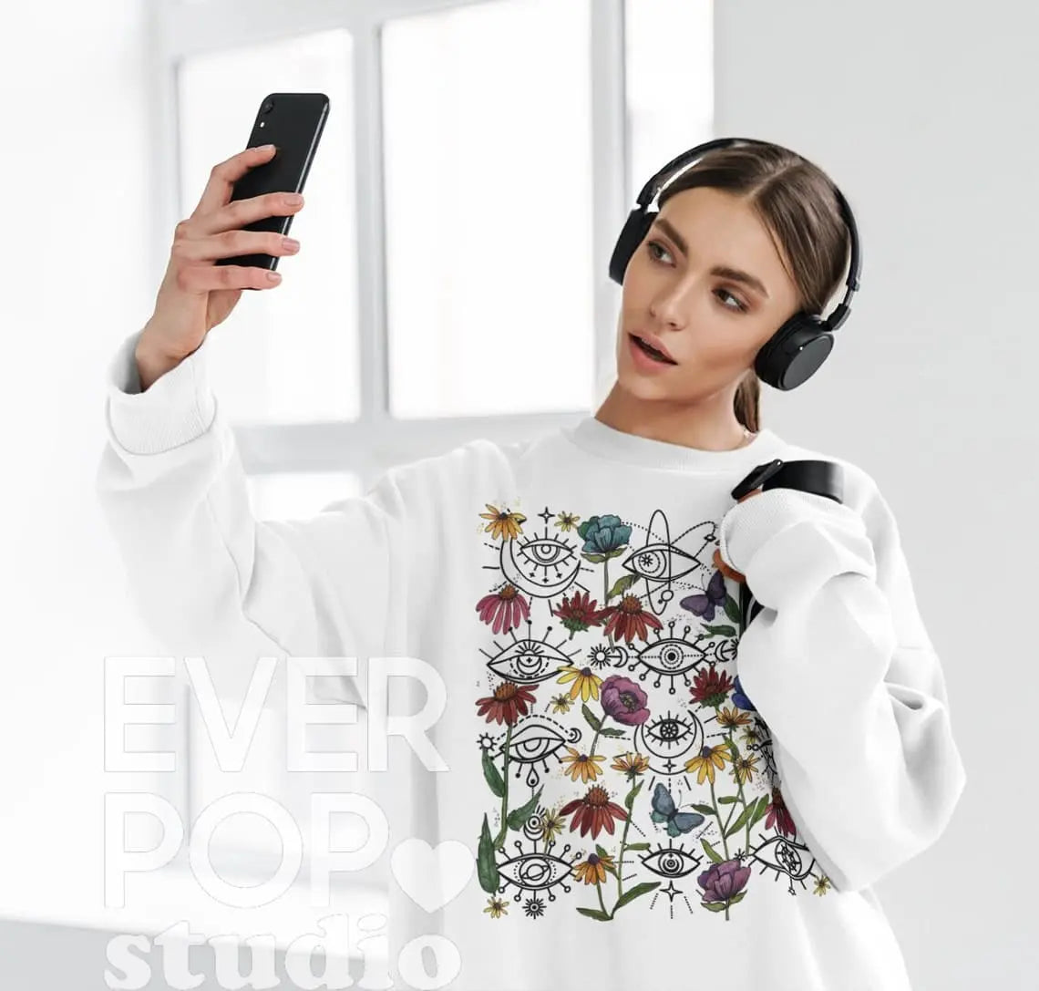 Celestial Eye Graphic Tee Shirt, Hoodie Sweatshirt