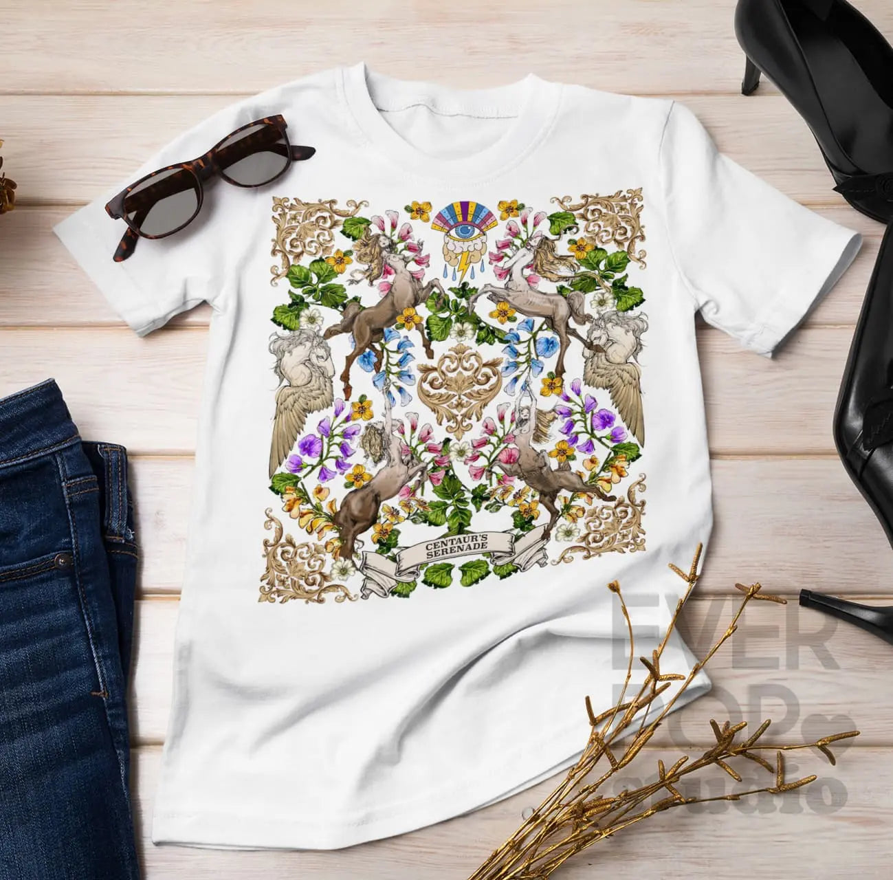 Greek Centaur Horse  Graphic Tee Shirt, Hoodie Sweatshirt