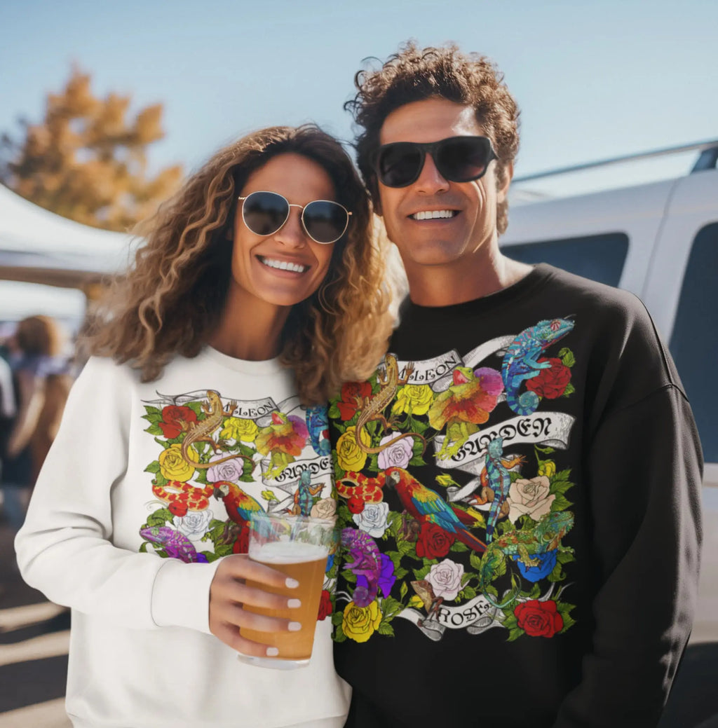 Chameleon Rose Graphic Tee Shirt, Hoodie Sweatshirt