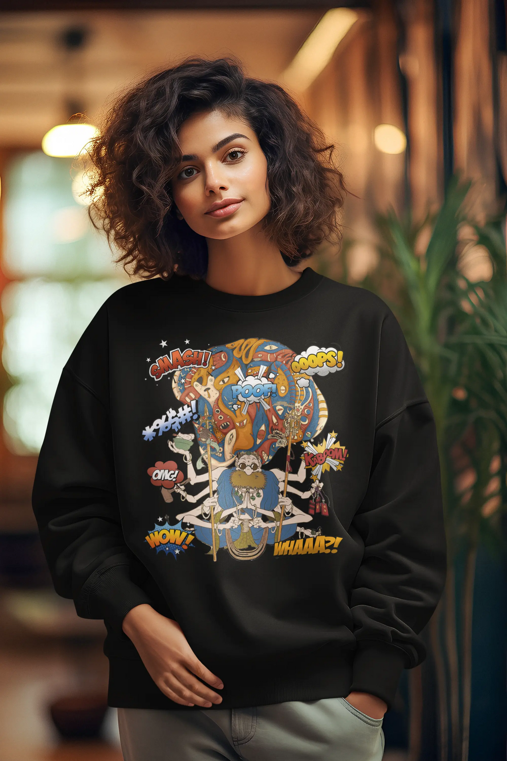 Meditation in Chaos Graphic Tee Shirt, Hoodie Sweatshirt