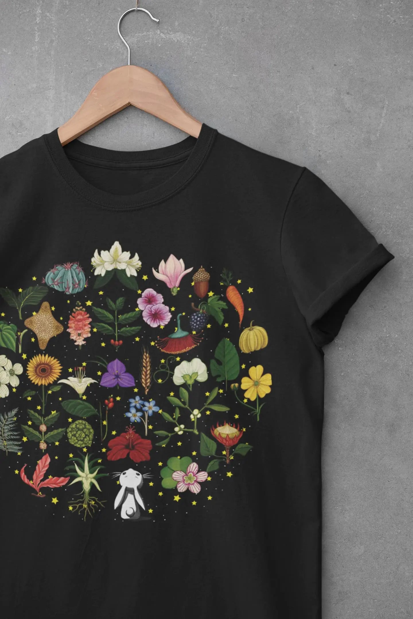 Cosmic Floral Graphic Tee Shirt, Hoodie Sweatshirt