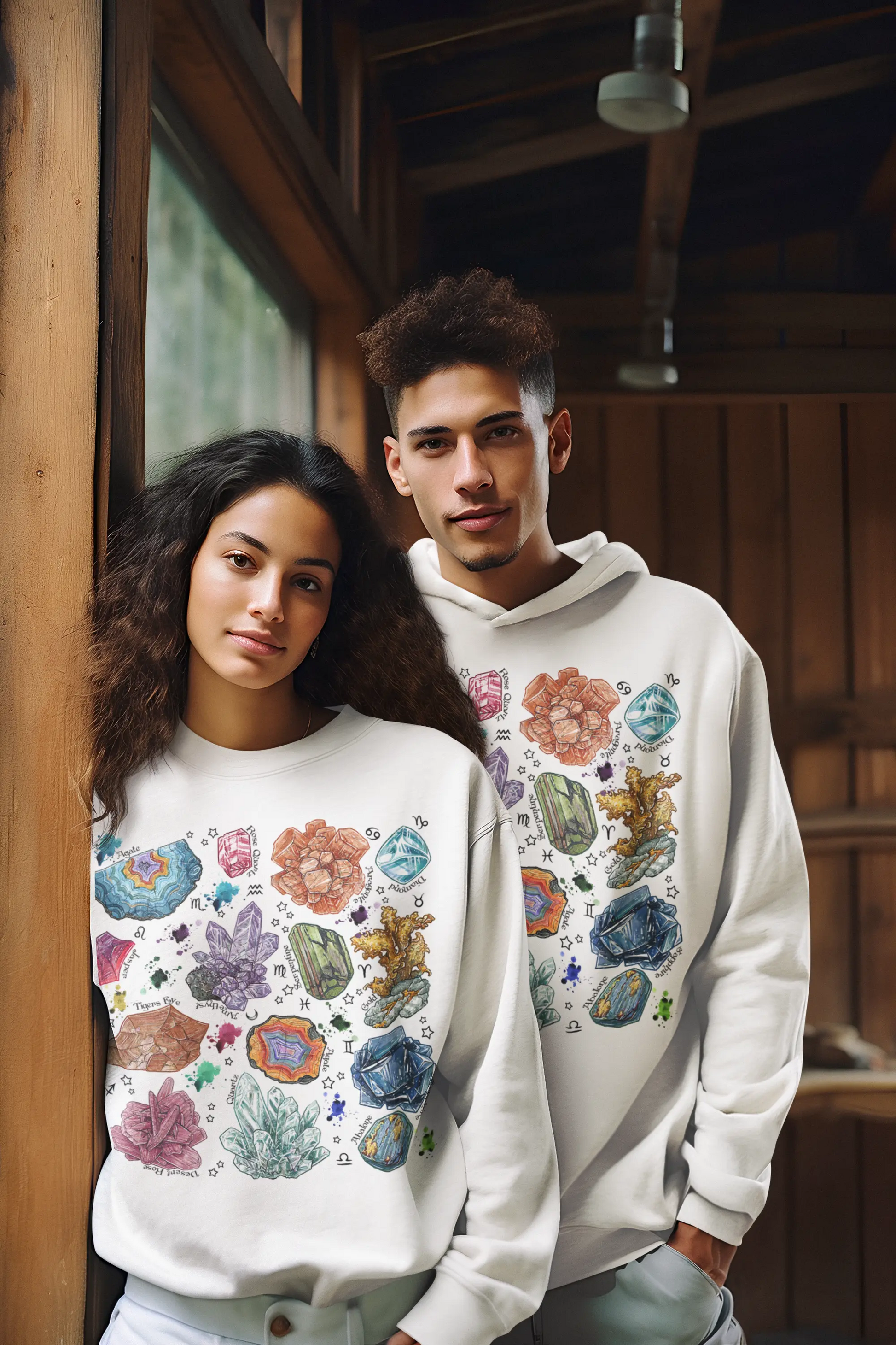 Witchy Crystal Graphic Tee Shirt, Hoodie Sweatshirt