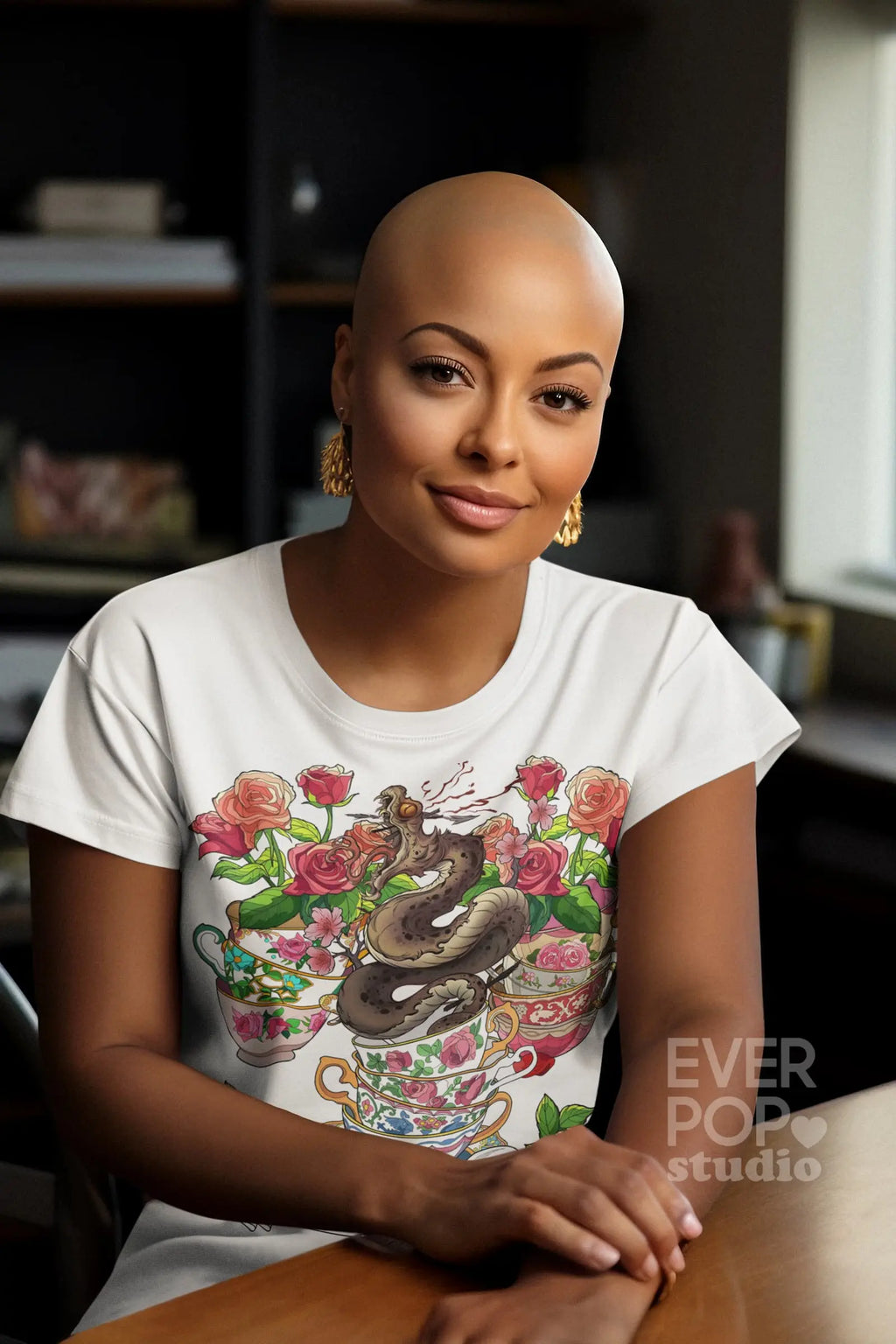 Dragon Cup Graphic Tee Shirt, Hoodie Sweatshirt