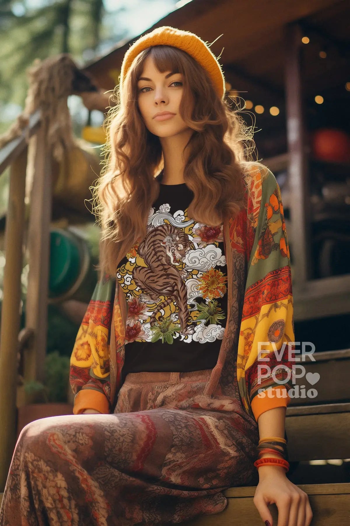 Devil Tiger Graphic Tee Shirt, Hoodie Sweatshirt