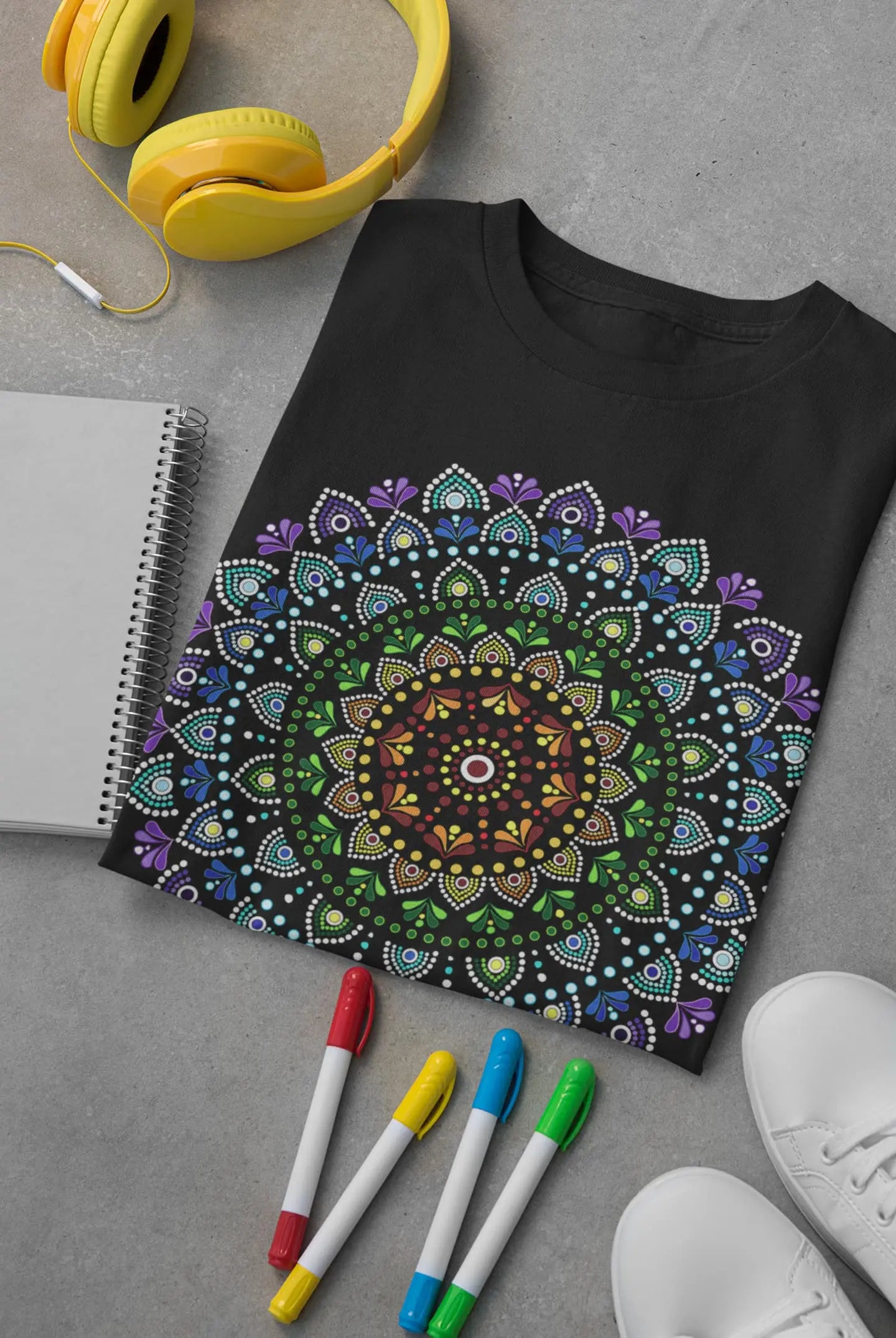 Dot Mandala Graphic Tee Shirt, Hoodie Sweatshirt
