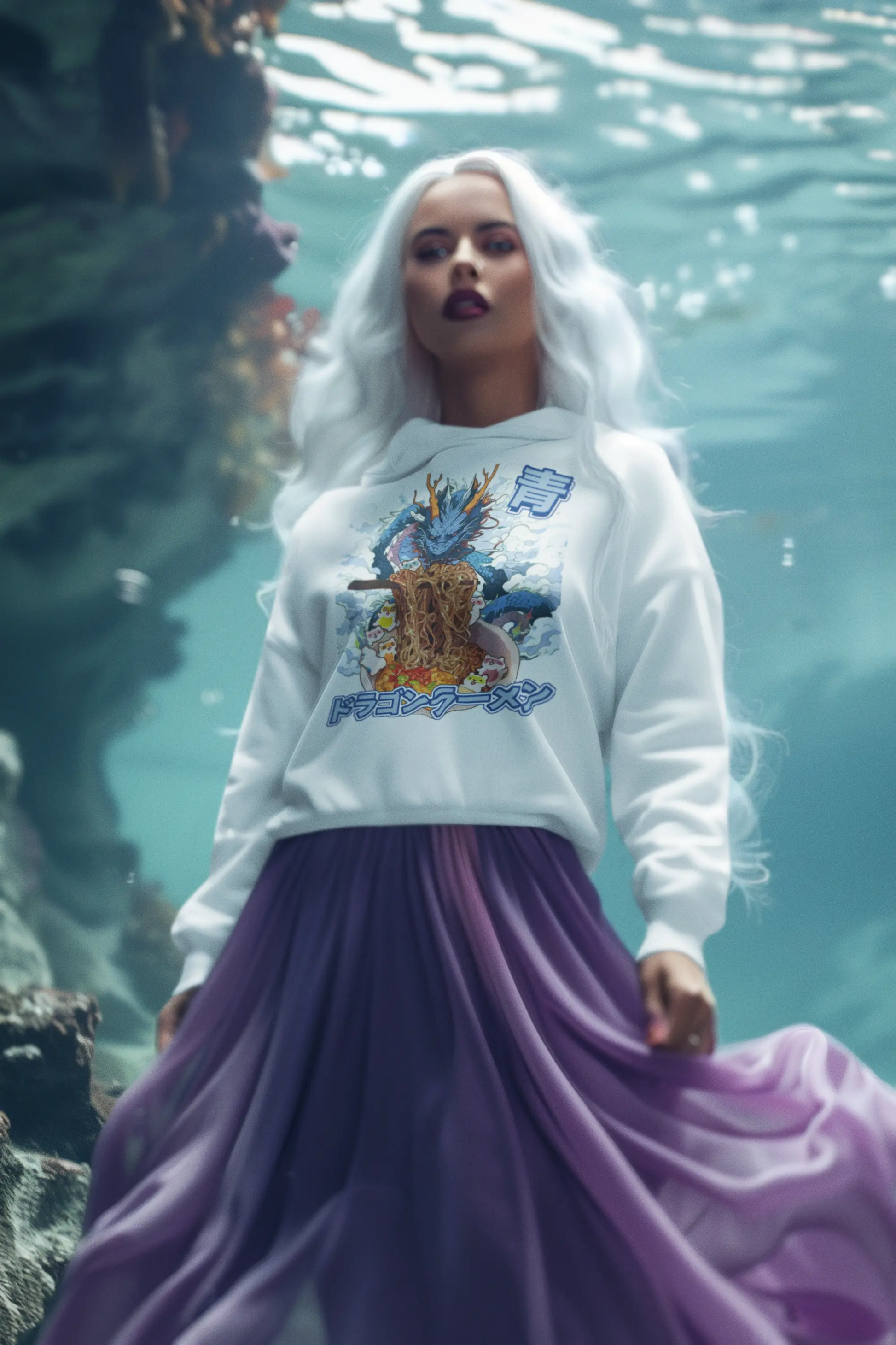 Blue Dragon Ramen – Japanese Anime Graphic Tee Shirt, Hoodie Sweatshirt