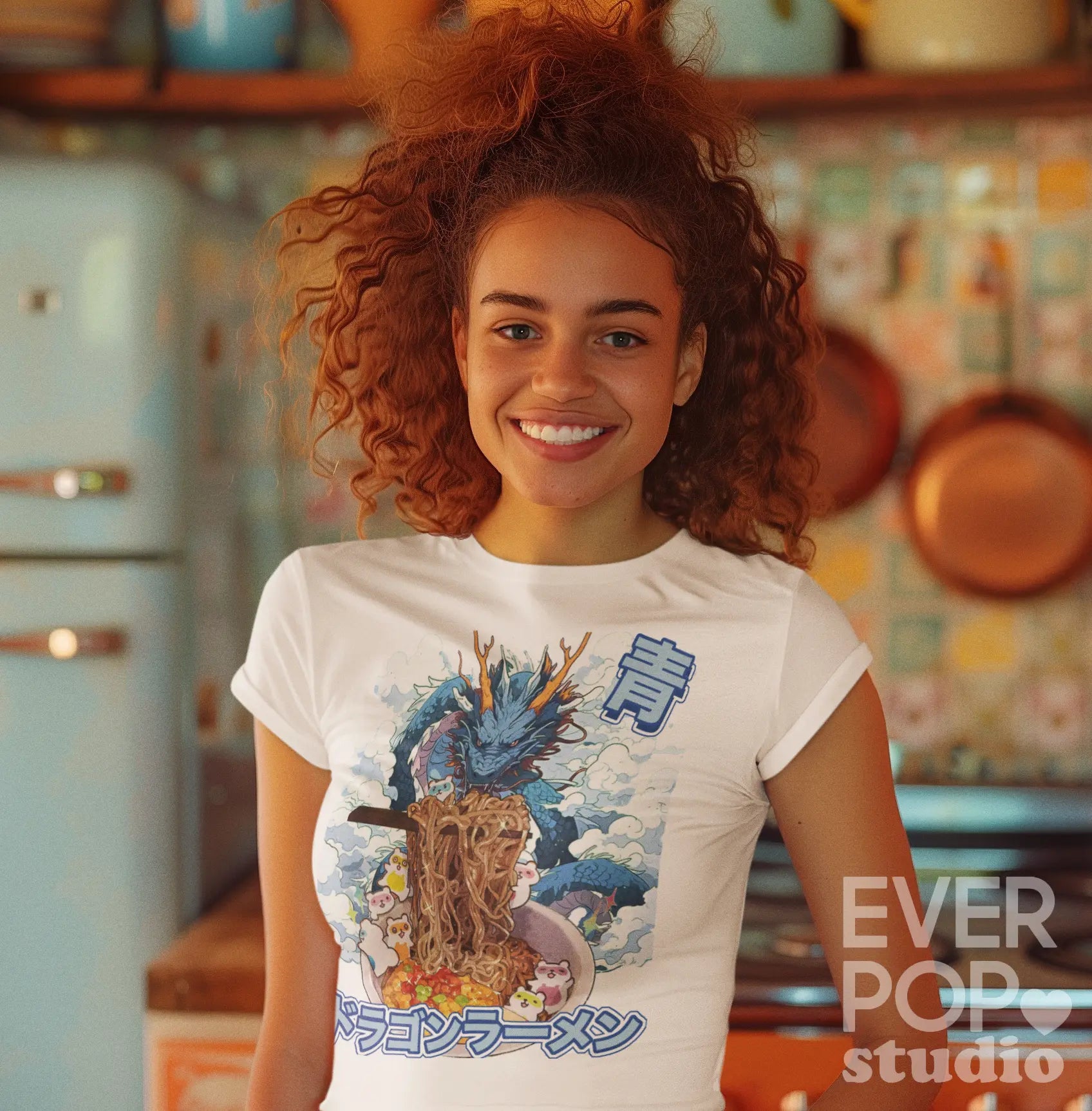 Blue Dragon Ramen – Japanese Anime Graphic Tee Shirt, Hoodie Sweatshirt