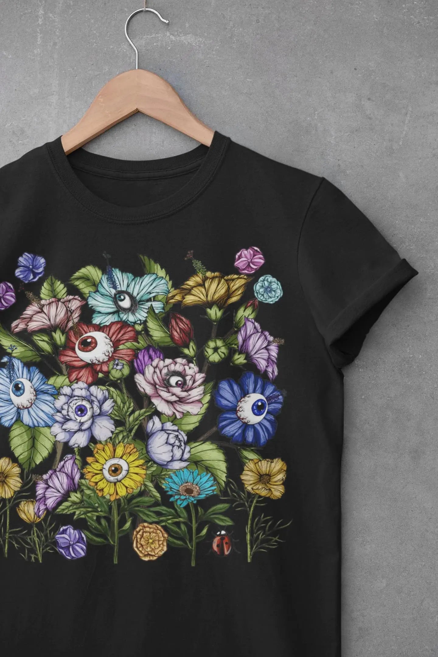 Floral Evil Eye Graphic Tee Shirt, Hoodie Sweatshirt