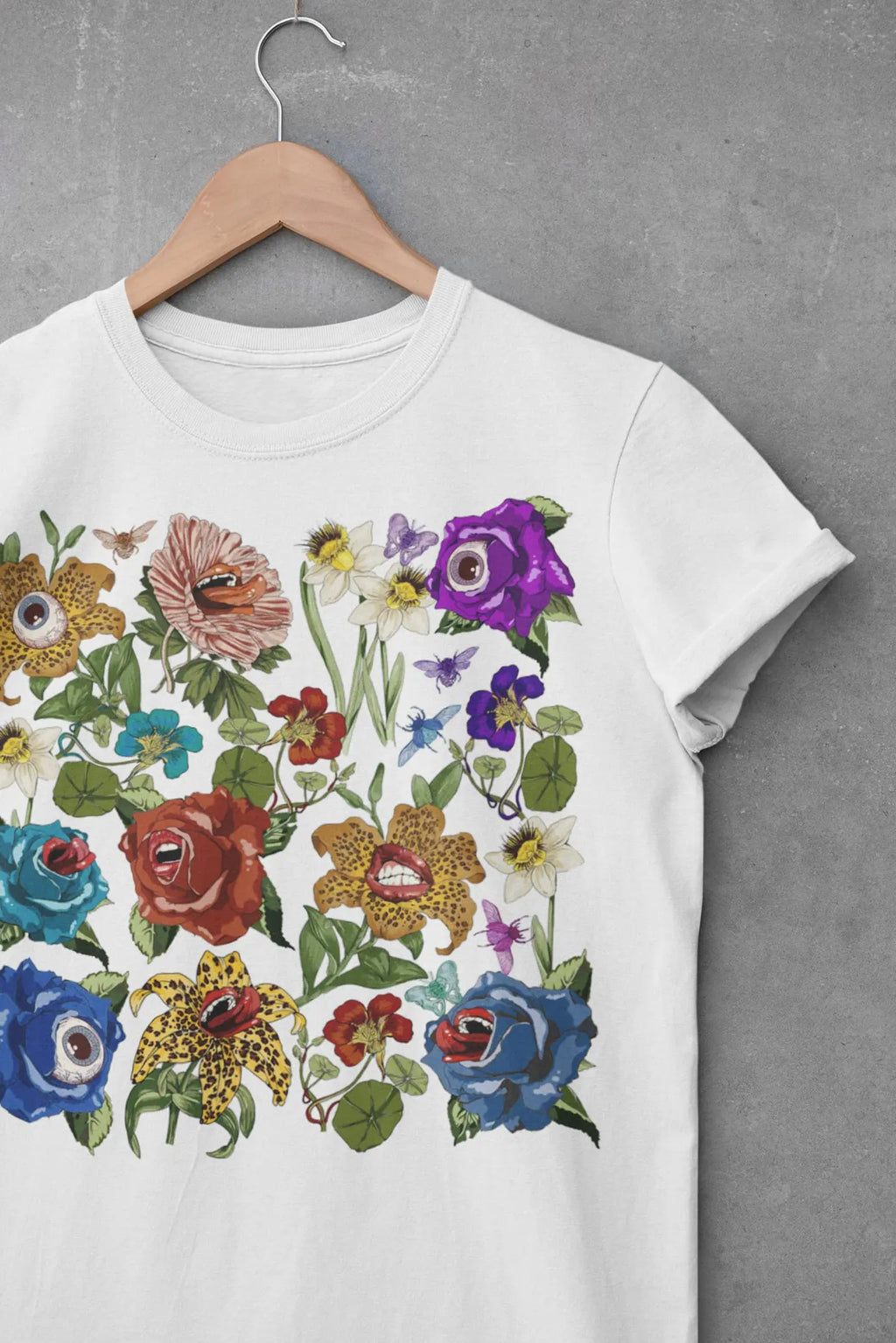 Lip Flower Graphic Tee Shirt, Hoodie Sweatshirt