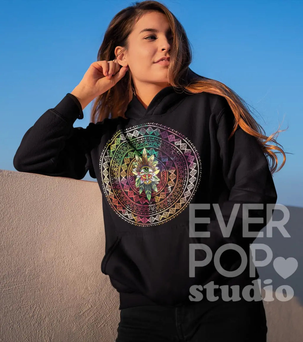 Eye Mandala Graphic Tee Shirt, Hoodie Sweatshirt