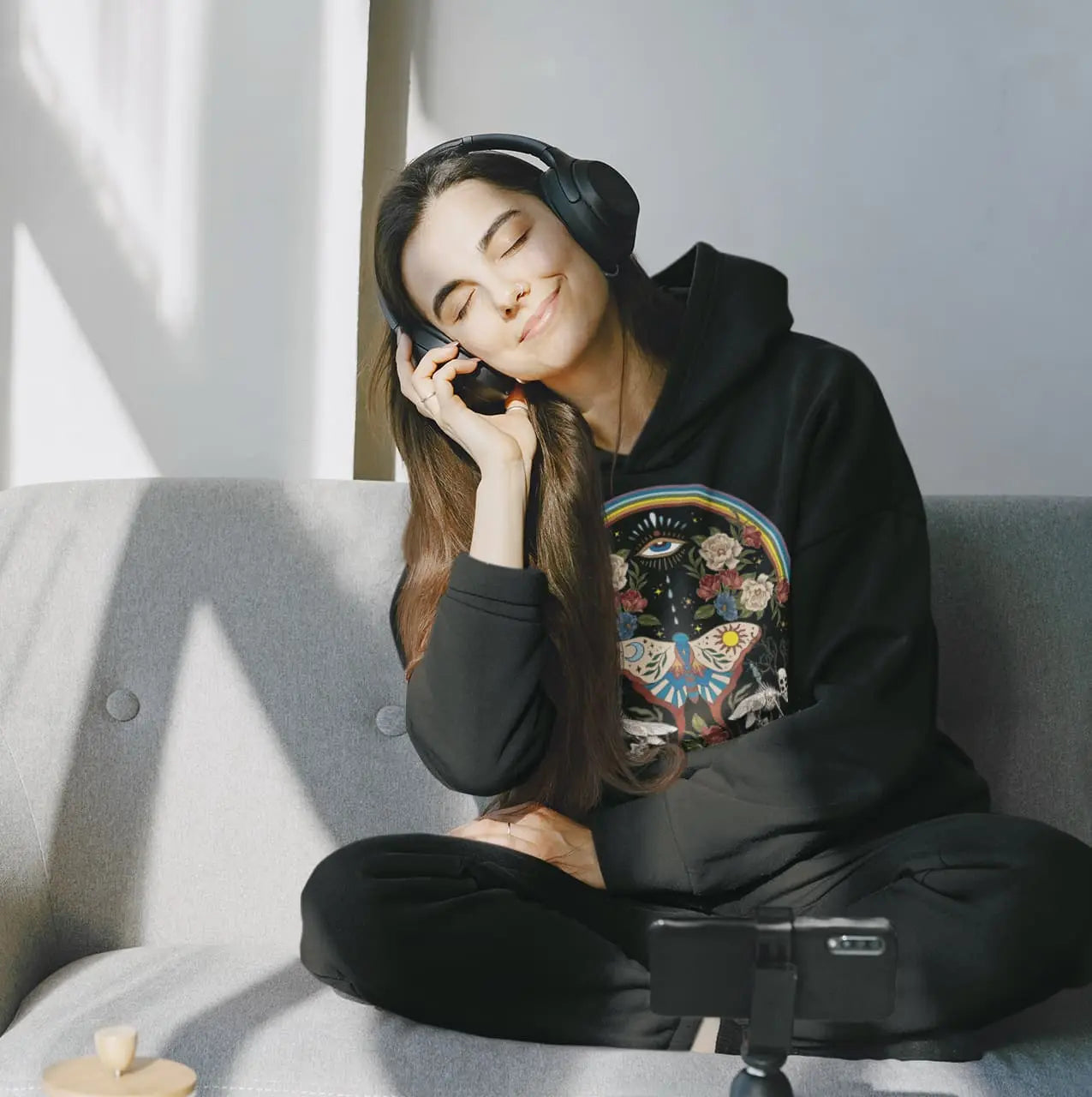 Rainbow Moth  Graphic Tee Shirt, Hoodie Sweatshirt