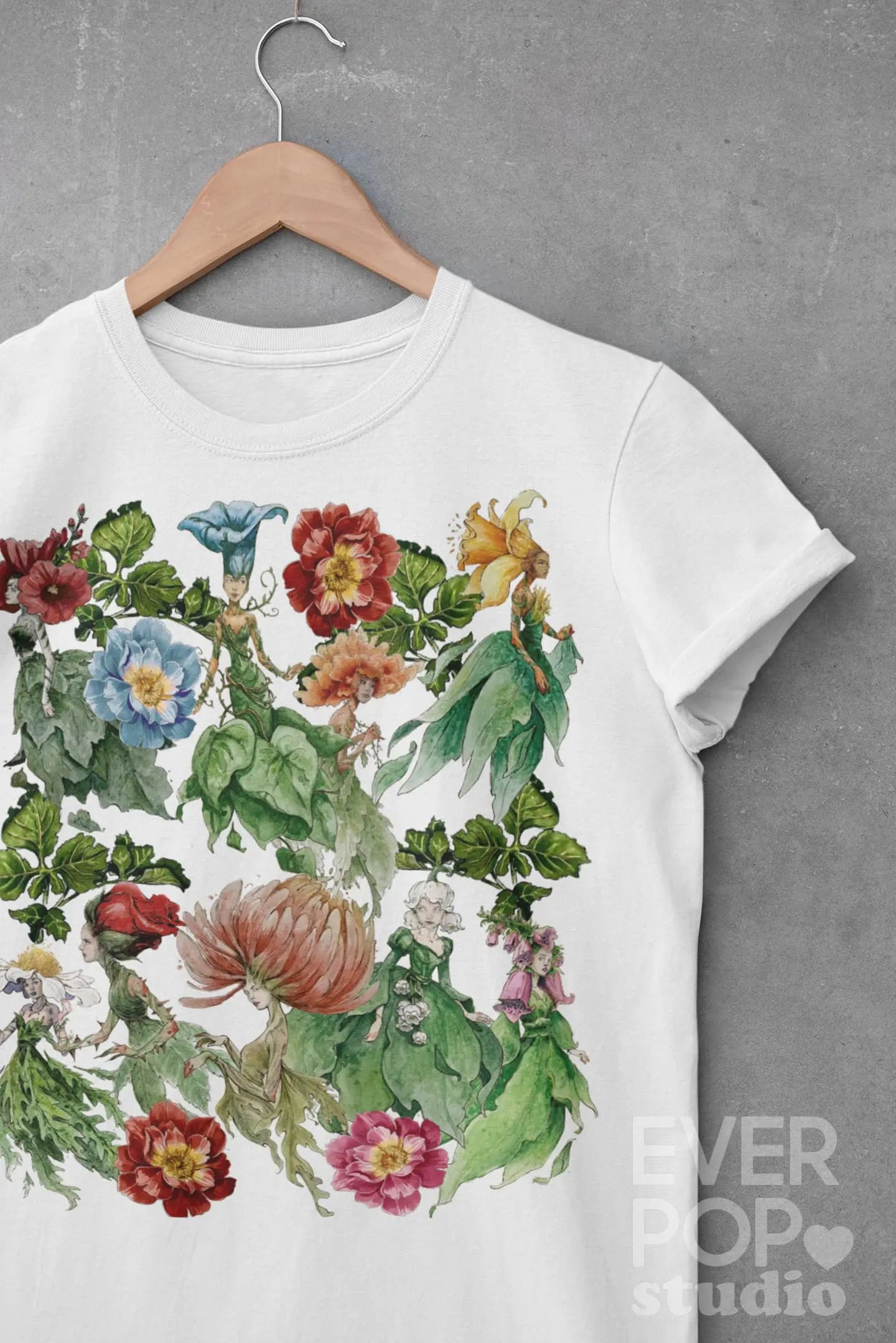 Fairy Garden Graphic Tee Shirt, Hoodie Sweatshirt