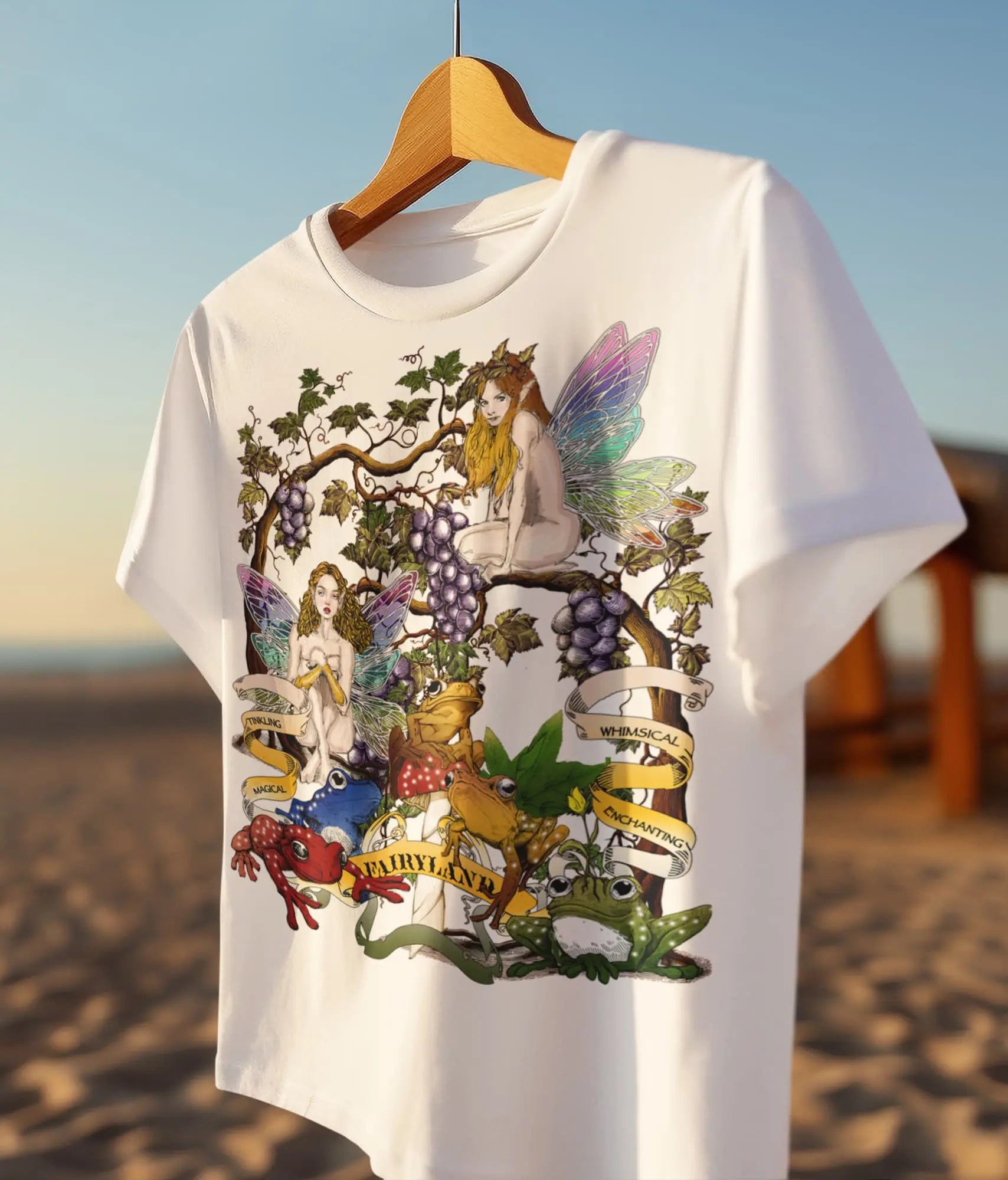 Fairy Frog Tree Graphic Tee shirt, Hoodie Sweatshirt