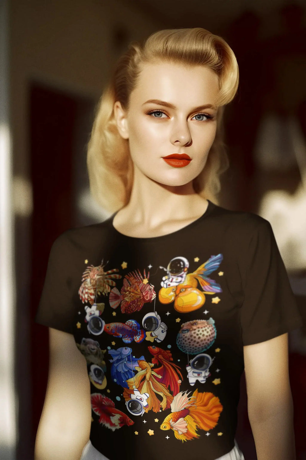 Fish Space Graphic Tee Shirt, Hoodie Sweatshirt