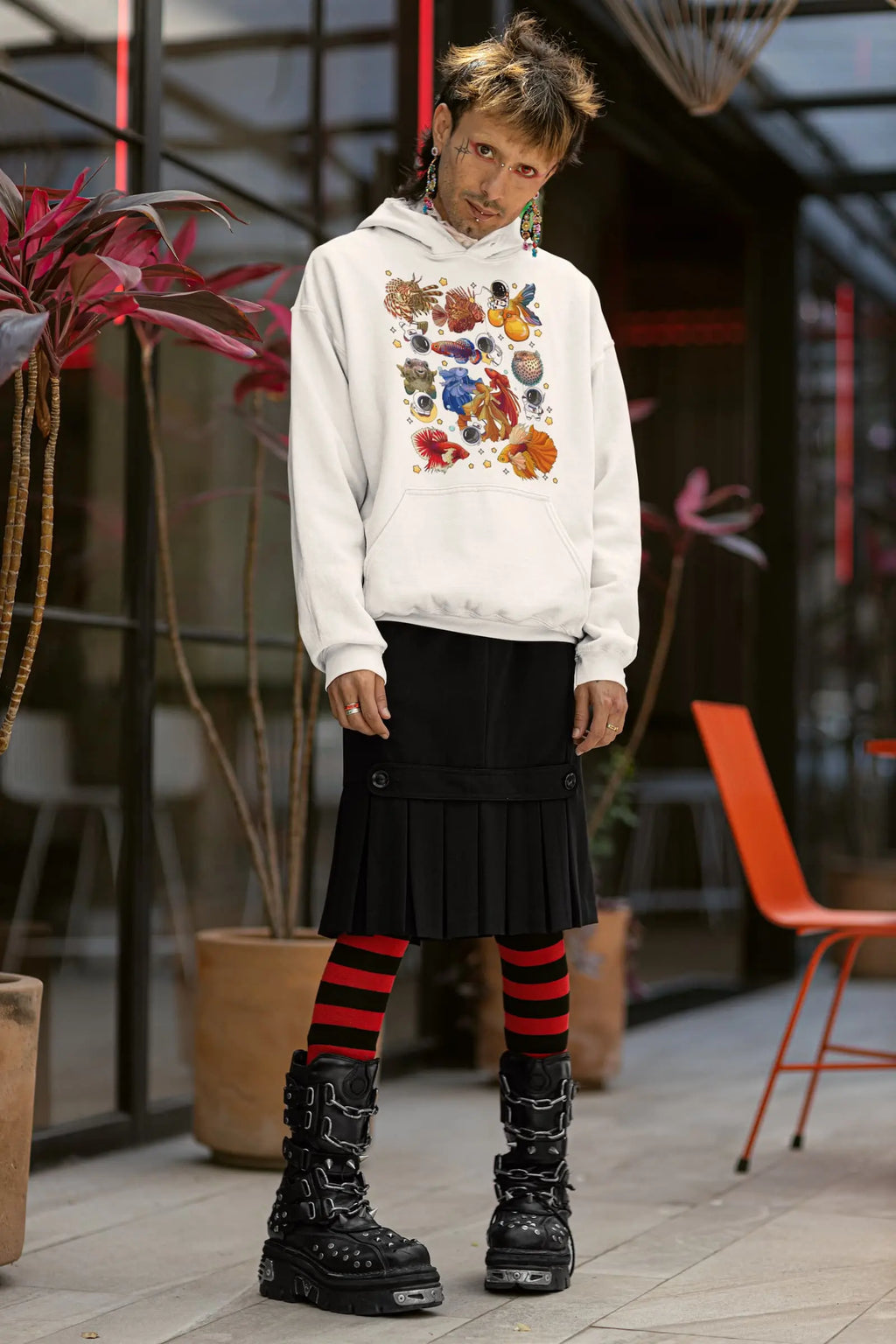 Fish Space Graphic Tee Shirt, Hoodie Sweatshirt