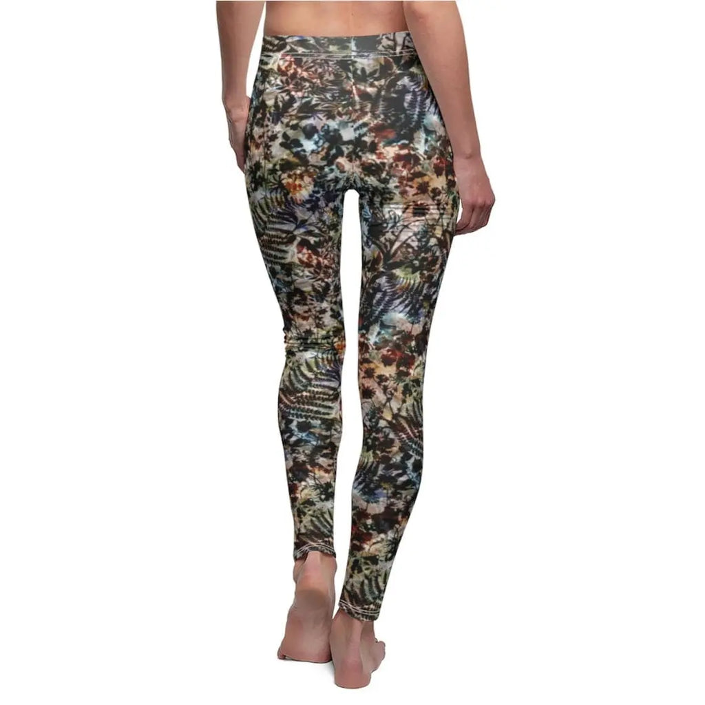 Forest Camo Leggings: Abstract Print Yoga Pants