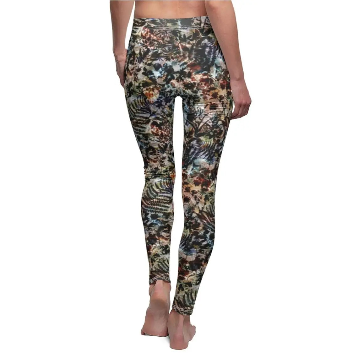 Forest Camo Leggings: Abstract Print Yoga Pants