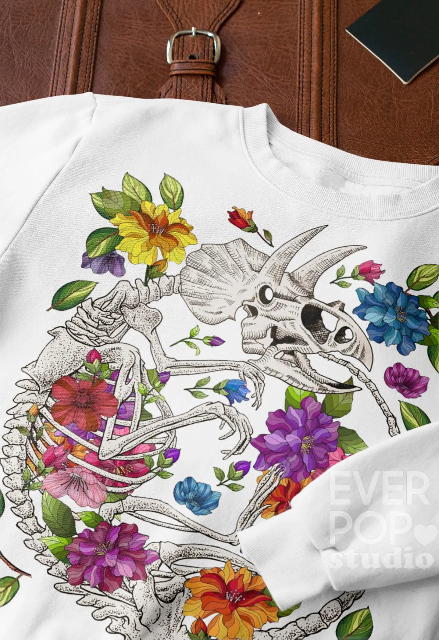 Dino Skeleton Graphic Tee Shirt, Hoodie Sweatshirt
