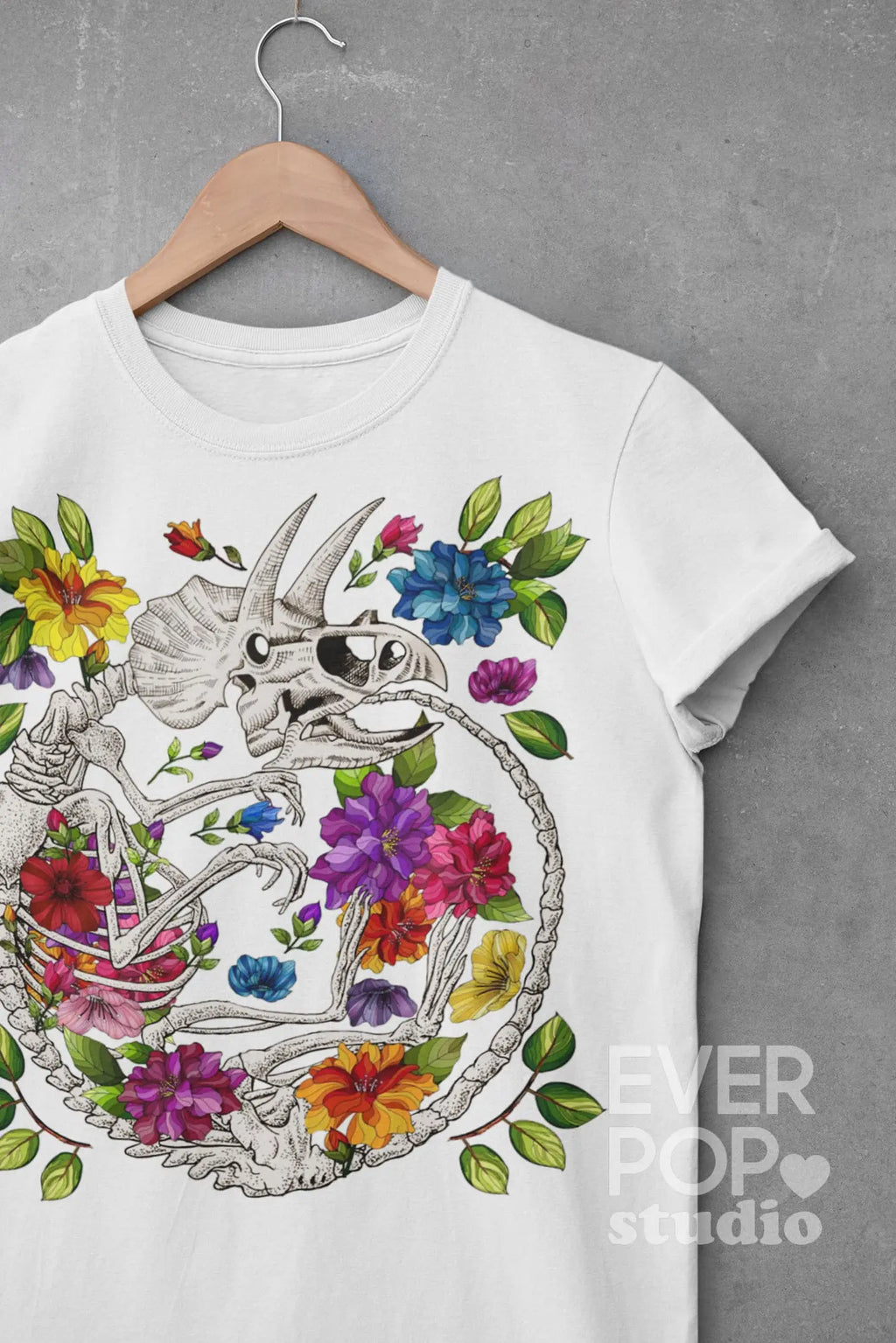 Dino Skeleton Graphic Tee Shirt, Hoodie Sweatshirt