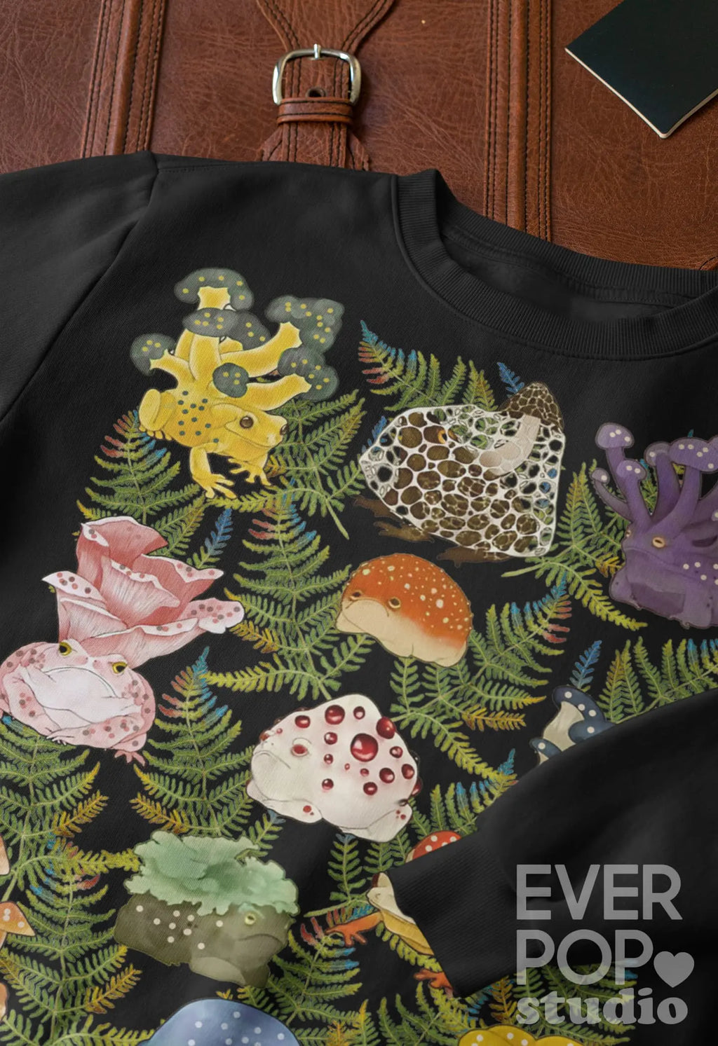 Mushroom Frog Graphic Tee Shirt, Hoodie Sweatshirt