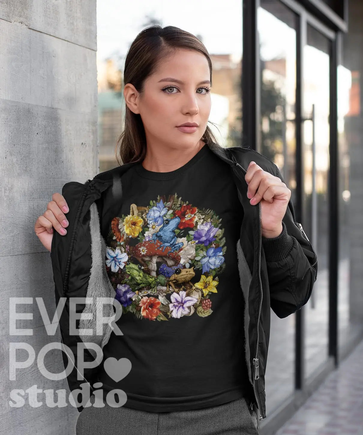 Mushroom Frog Graphic Tee Shirt, Hoodie Sweatshirt