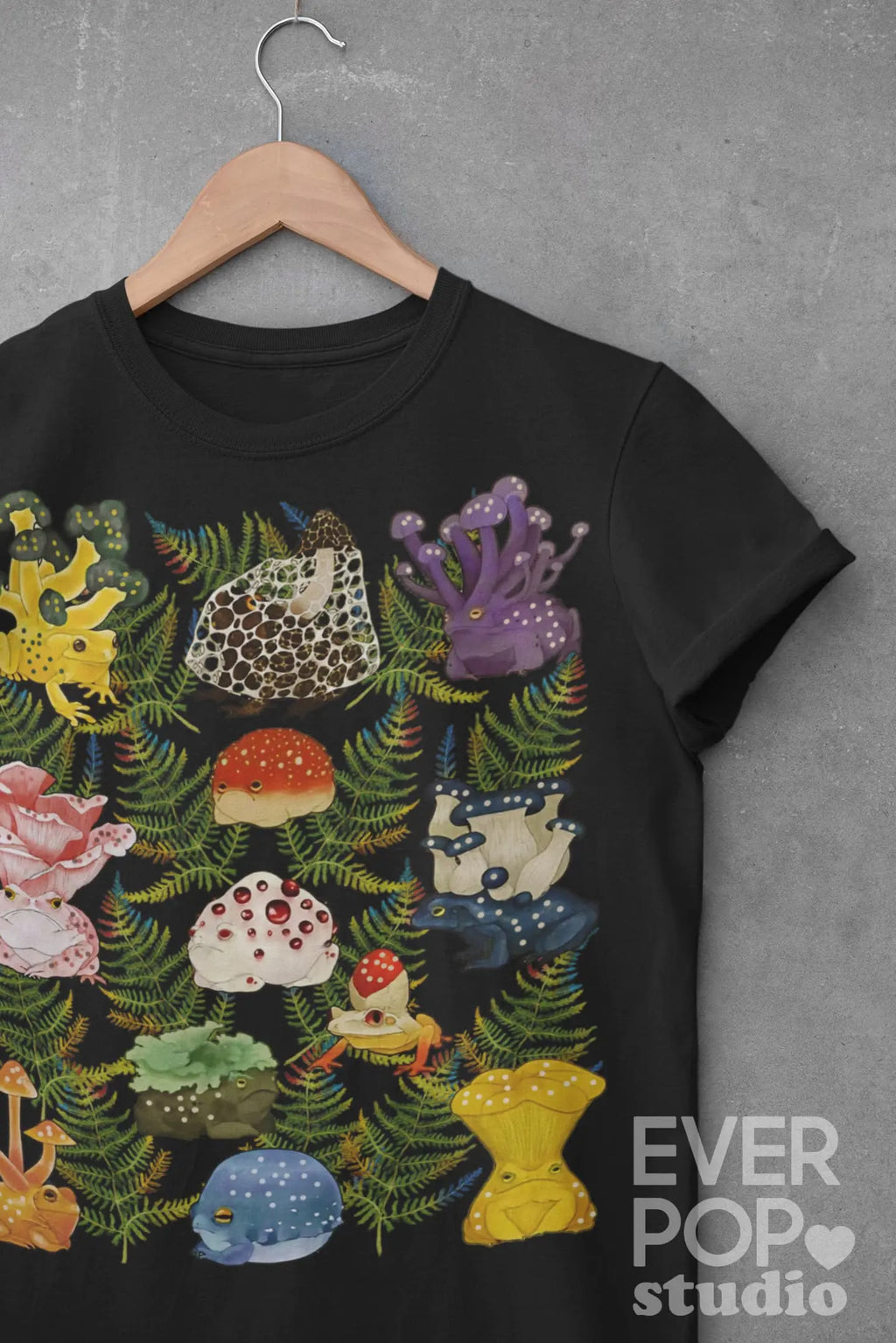 Mushroom Frog Graphic Tee Shirt, Hoodie Sweatshirt