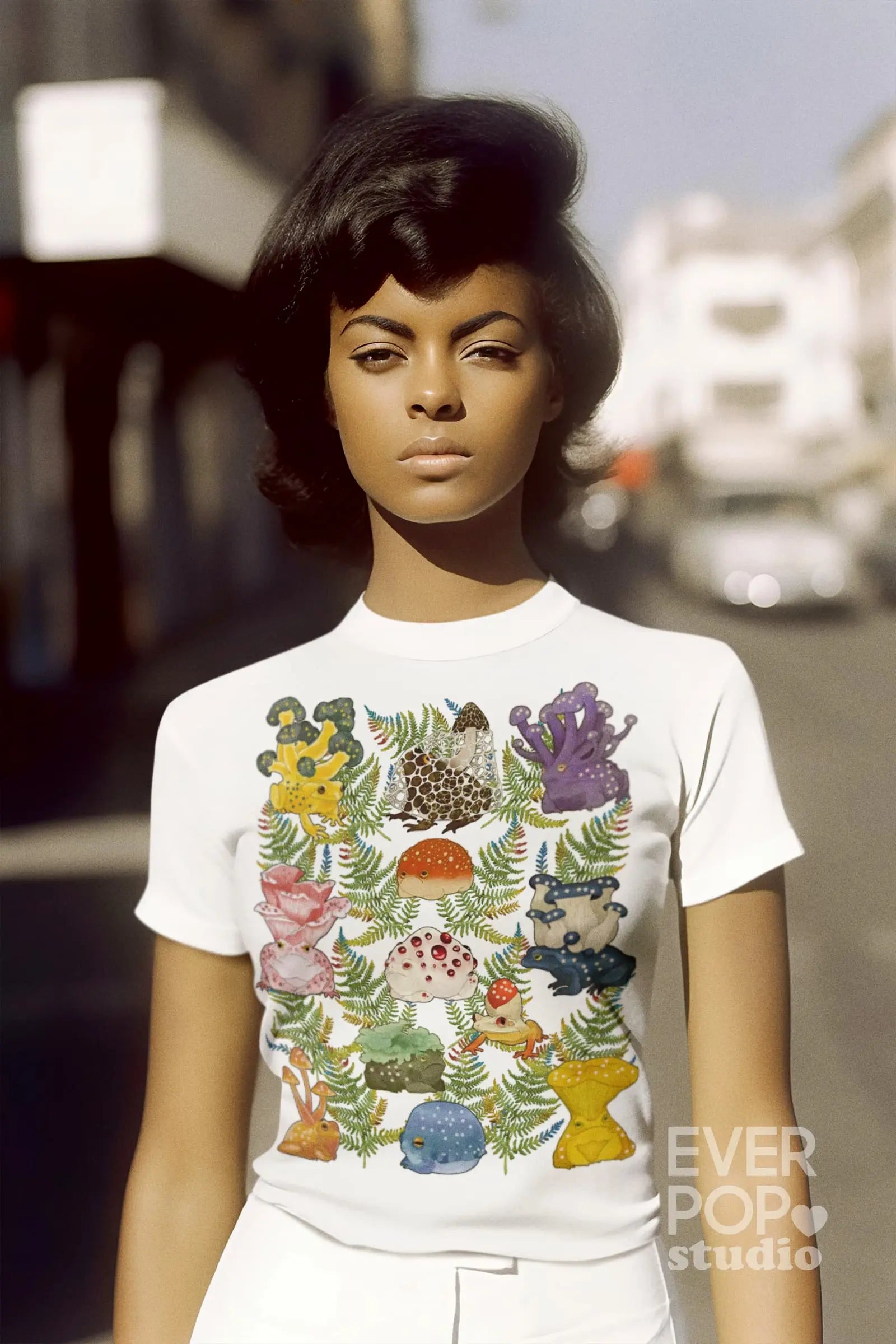 Mushroom Frog Graphic Tee Shirt, Hoodie Sweatshirt