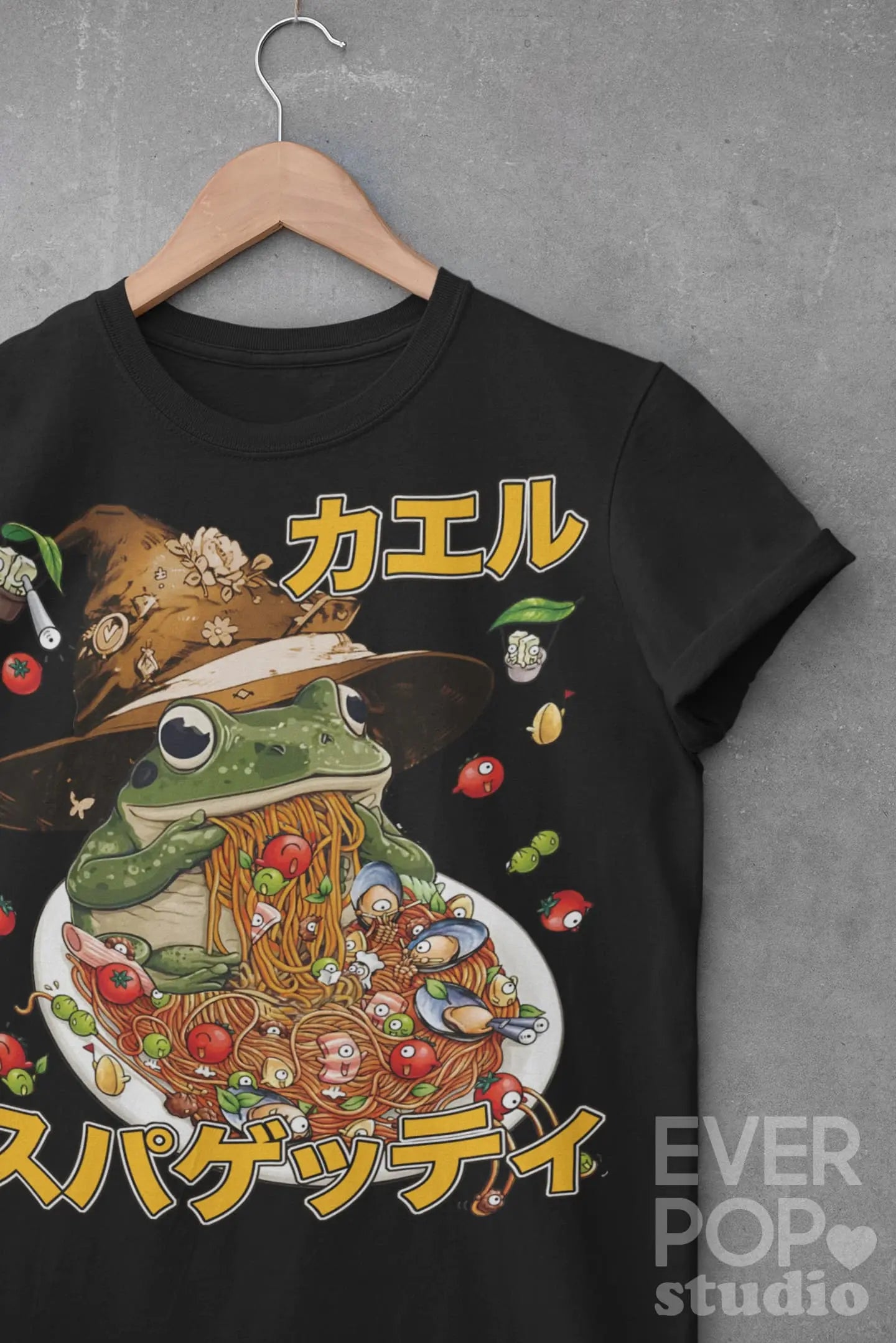 Witch Frog Ramen Graphic Tee Shirt, Hoodie Sweatshirt