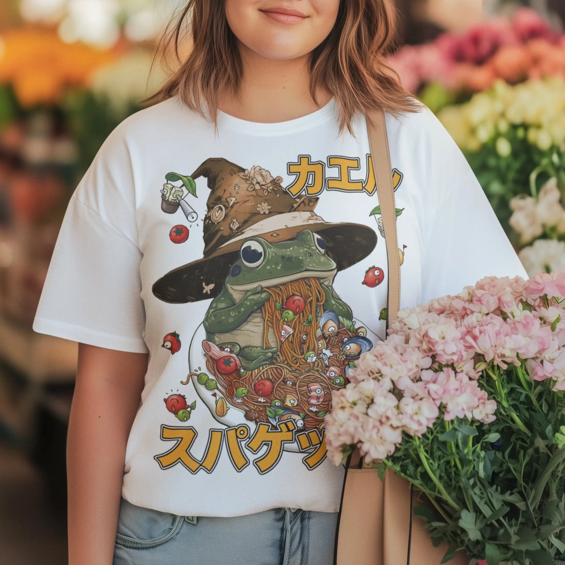 Witch Frog Ramen Graphic Tee Shirt, Hoodie Sweatshirt