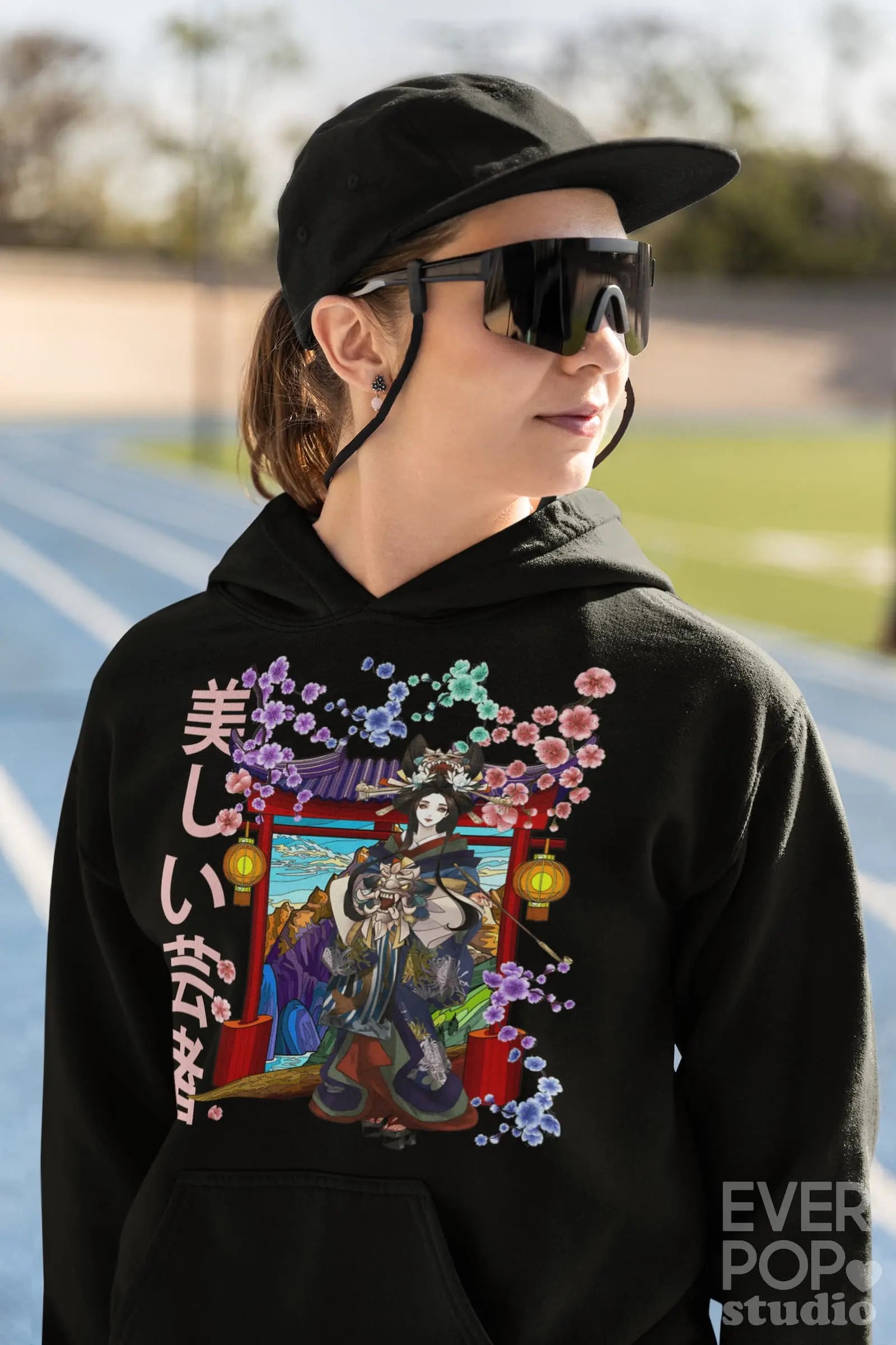 Japanese Geisha Graphic Tee Shirt, Hoodie Sweatshirt