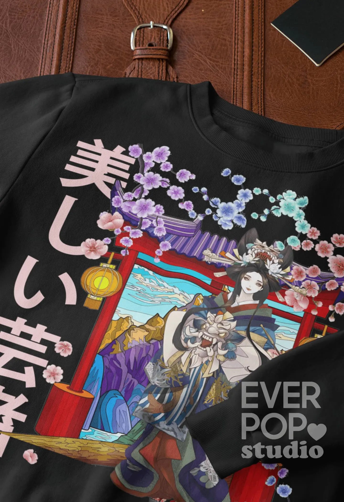 Japanese Geisha Graphic Tee Shirt, Hoodie Sweatshirt