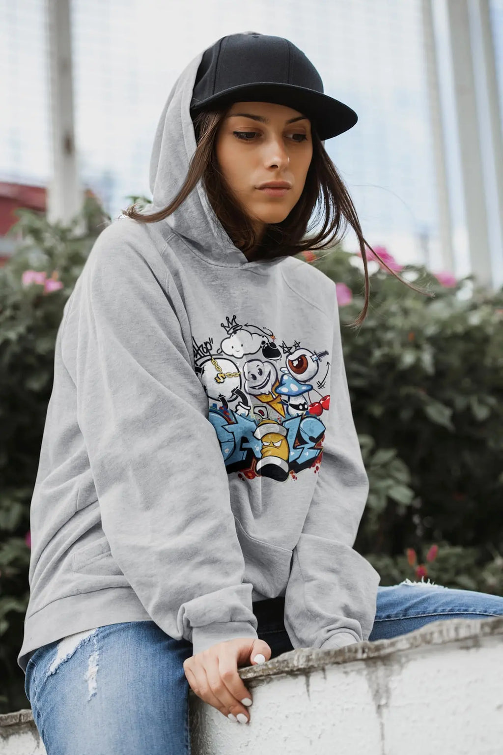 Graffiti Cartoon Graphic Tee Shirt, Hoodie Sweatshirt