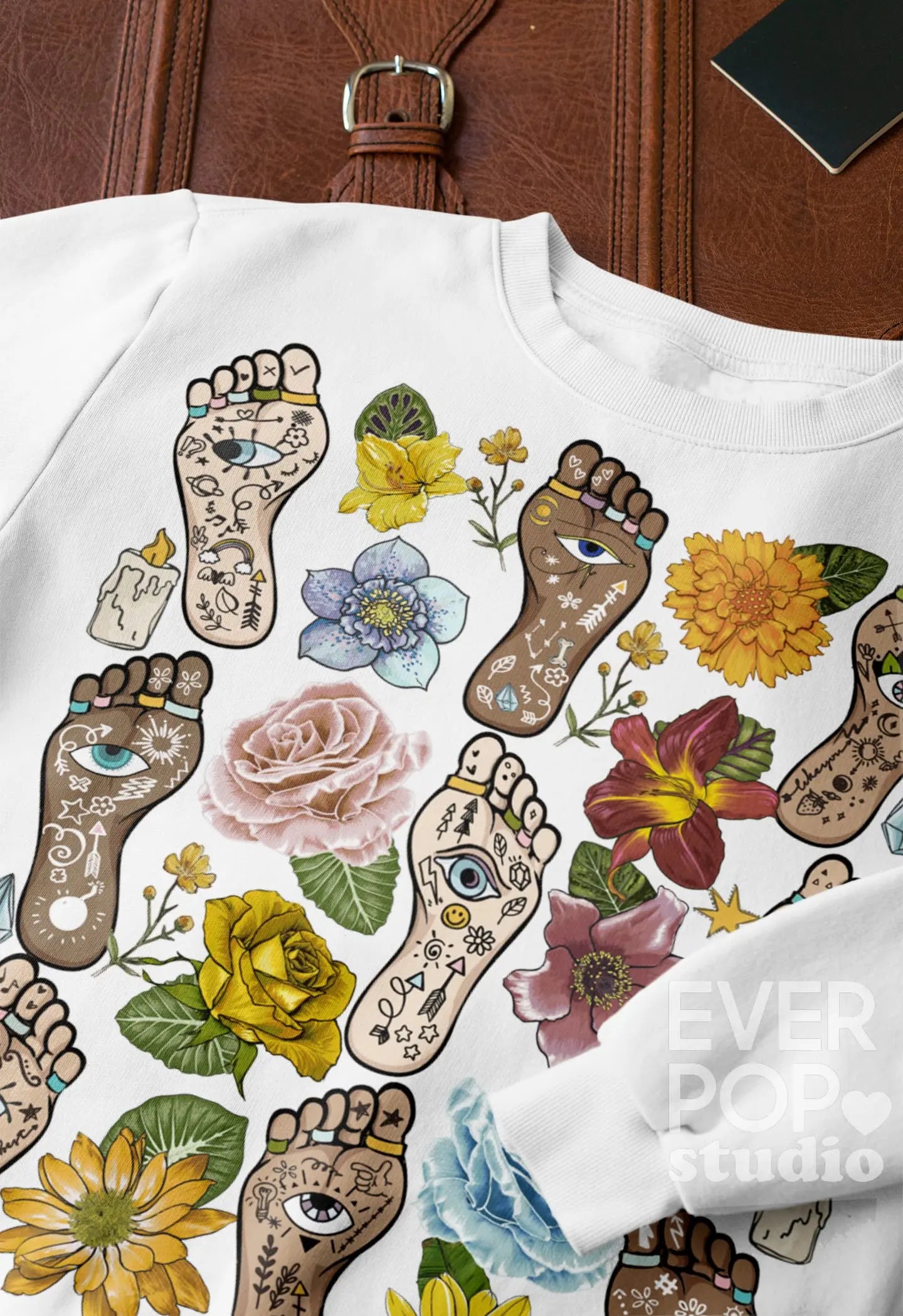 Hamsa Feet Graphic Tee Shirt, Hoodie sweatshirt