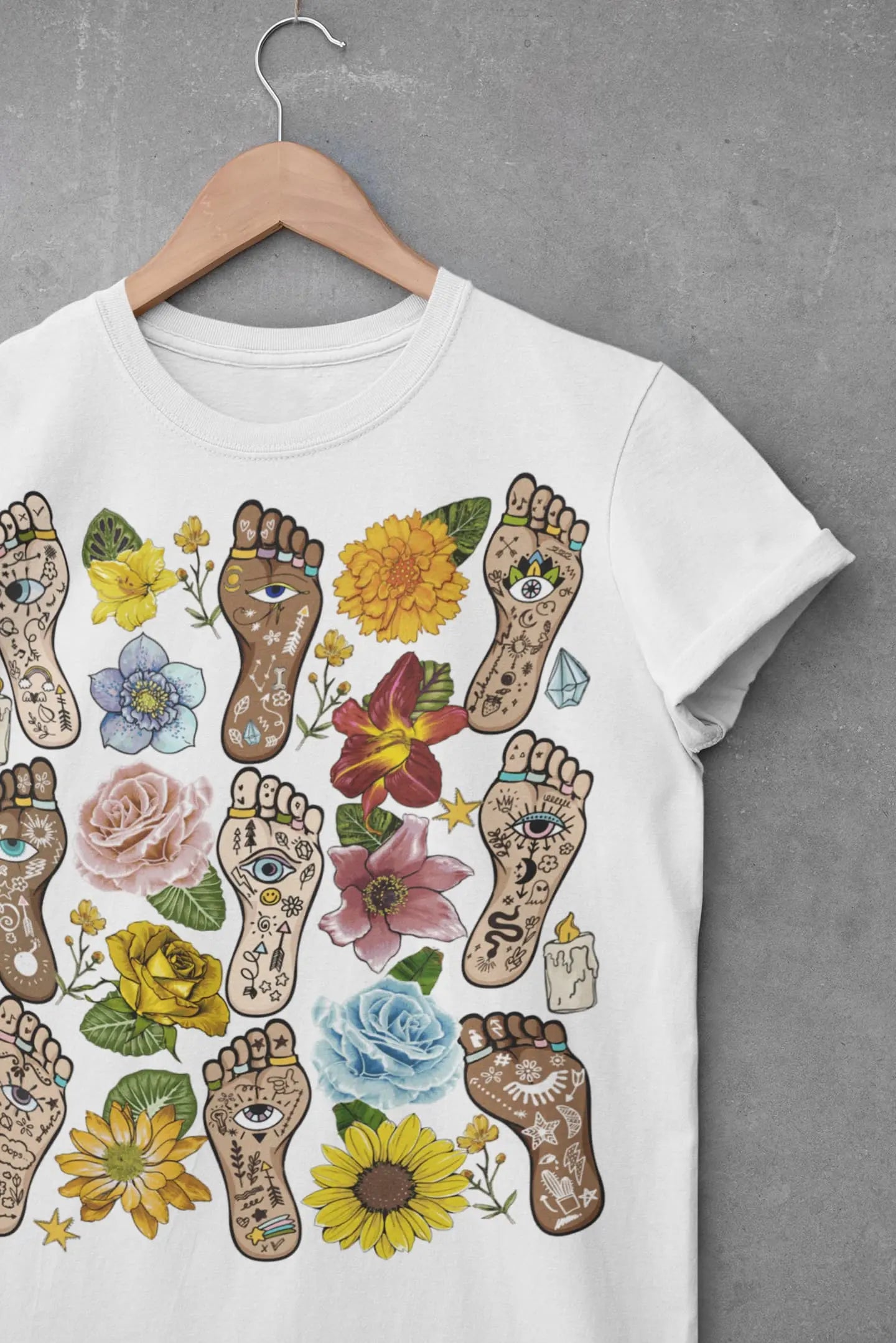 Hamsa Feet Graphic Tee Shirt, Hoodie sweatshirt