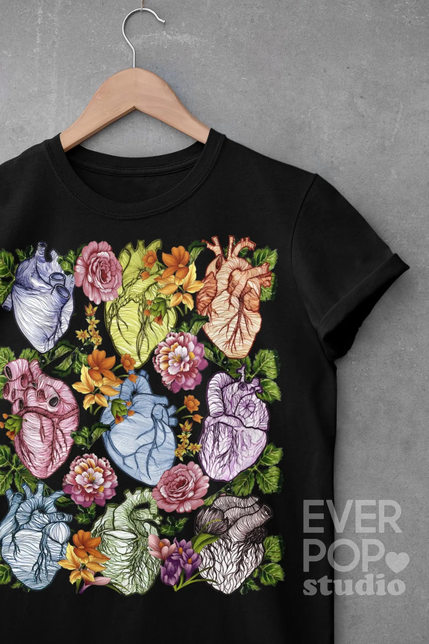 Heart Anatomy Graphic Tee Shirt, Hoodie Sweatshirt