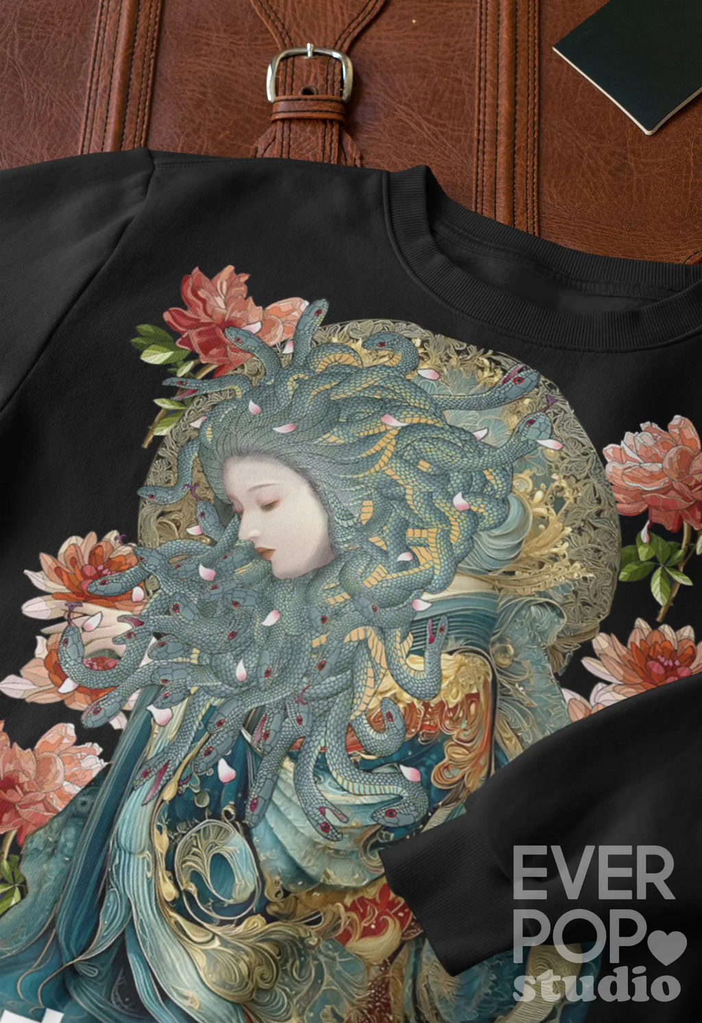 Japanese Medusa Graphic Tee Shirt, Hoodie Sweatshirt