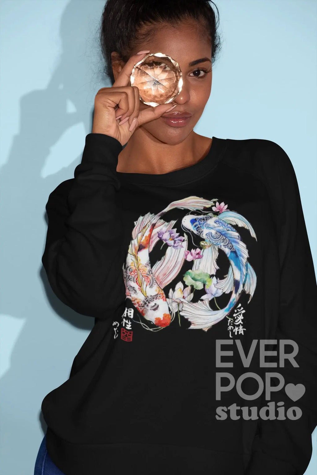 Koi Fish Graphic Tee Shirt, Hoodie Sweatshirt